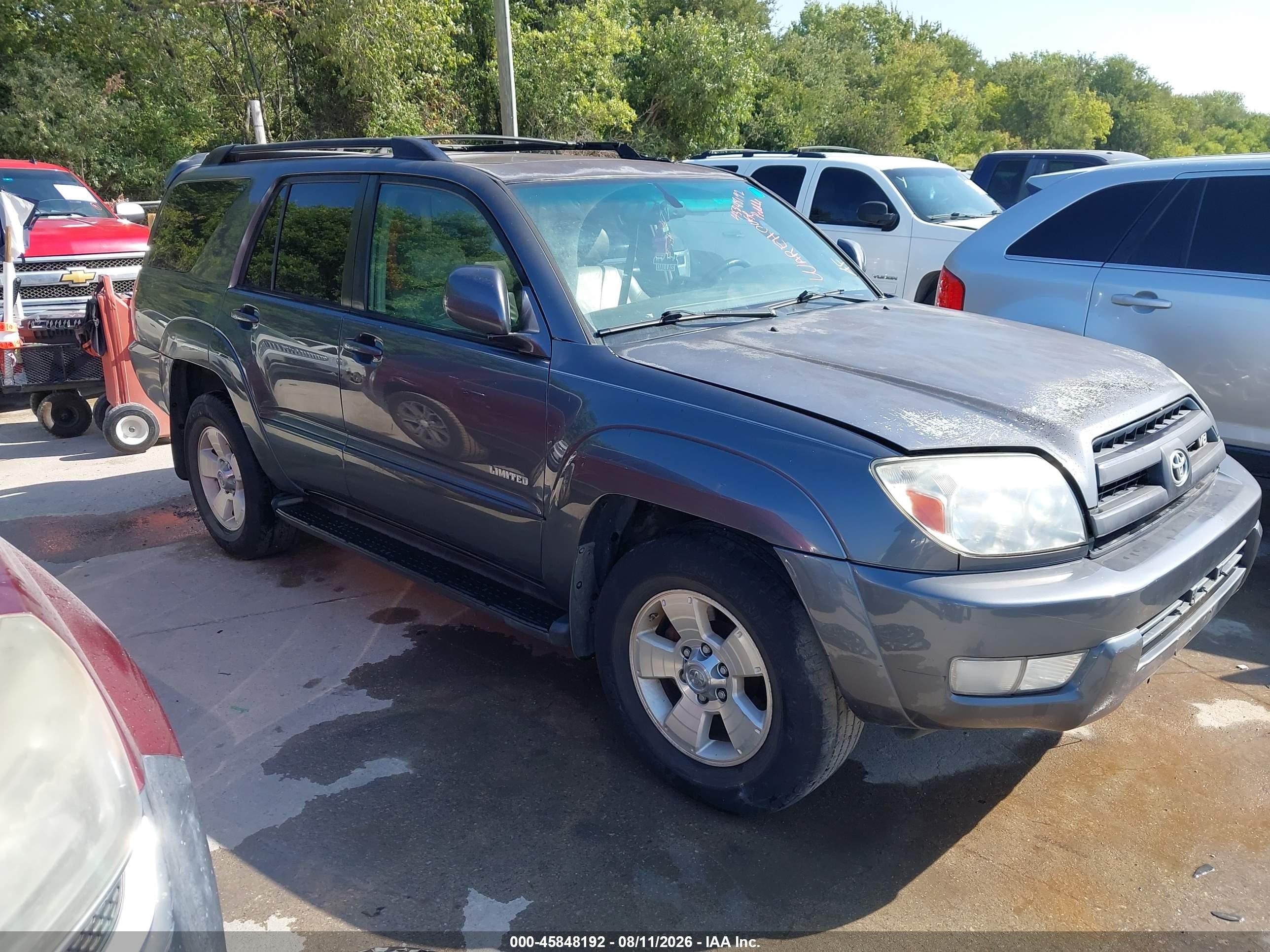 2005 Toyota 4runner Limited V8 Blue vin: JTEZT17R258007576