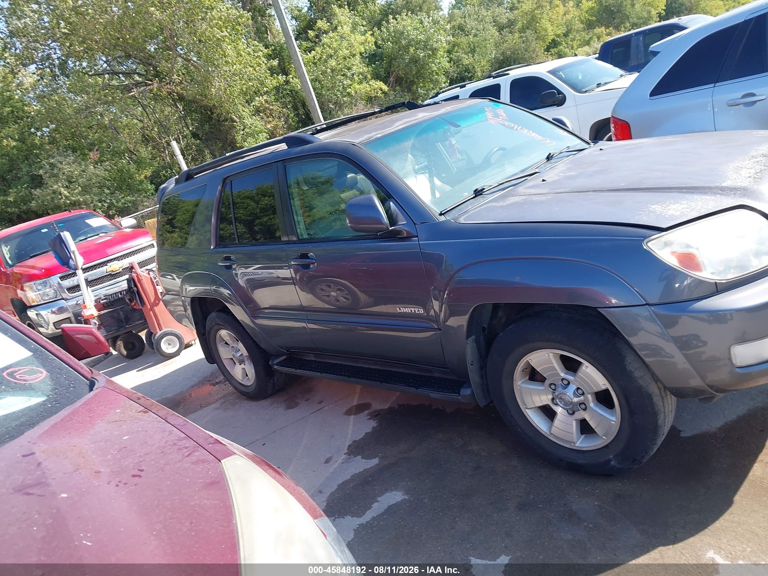 2005 Toyota 4runner Limited V8 Blue vin: JTEZT17R258007576