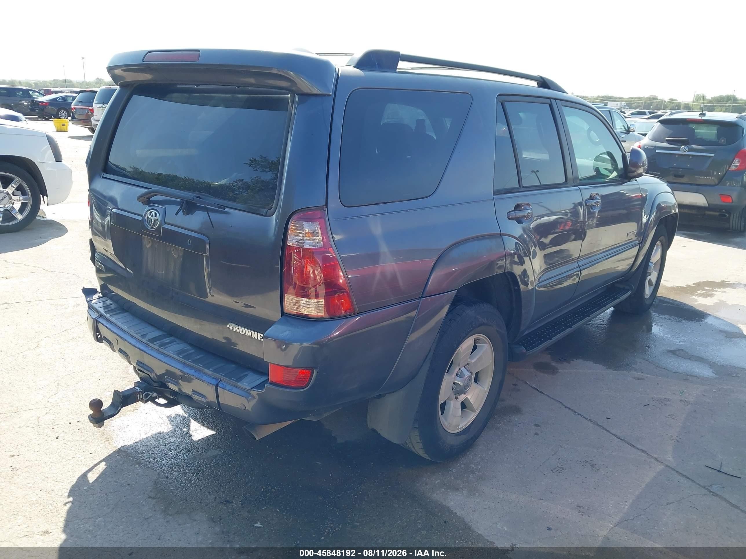 2005 Toyota 4runner Limited V8 Blue vin: JTEZT17R258007576