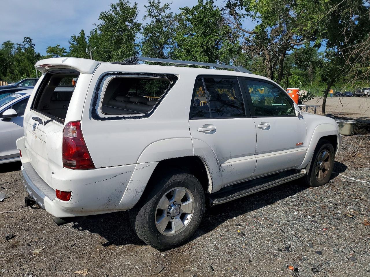 2004 Toyota 4runner Limited White vin: JTEZT17R340015263