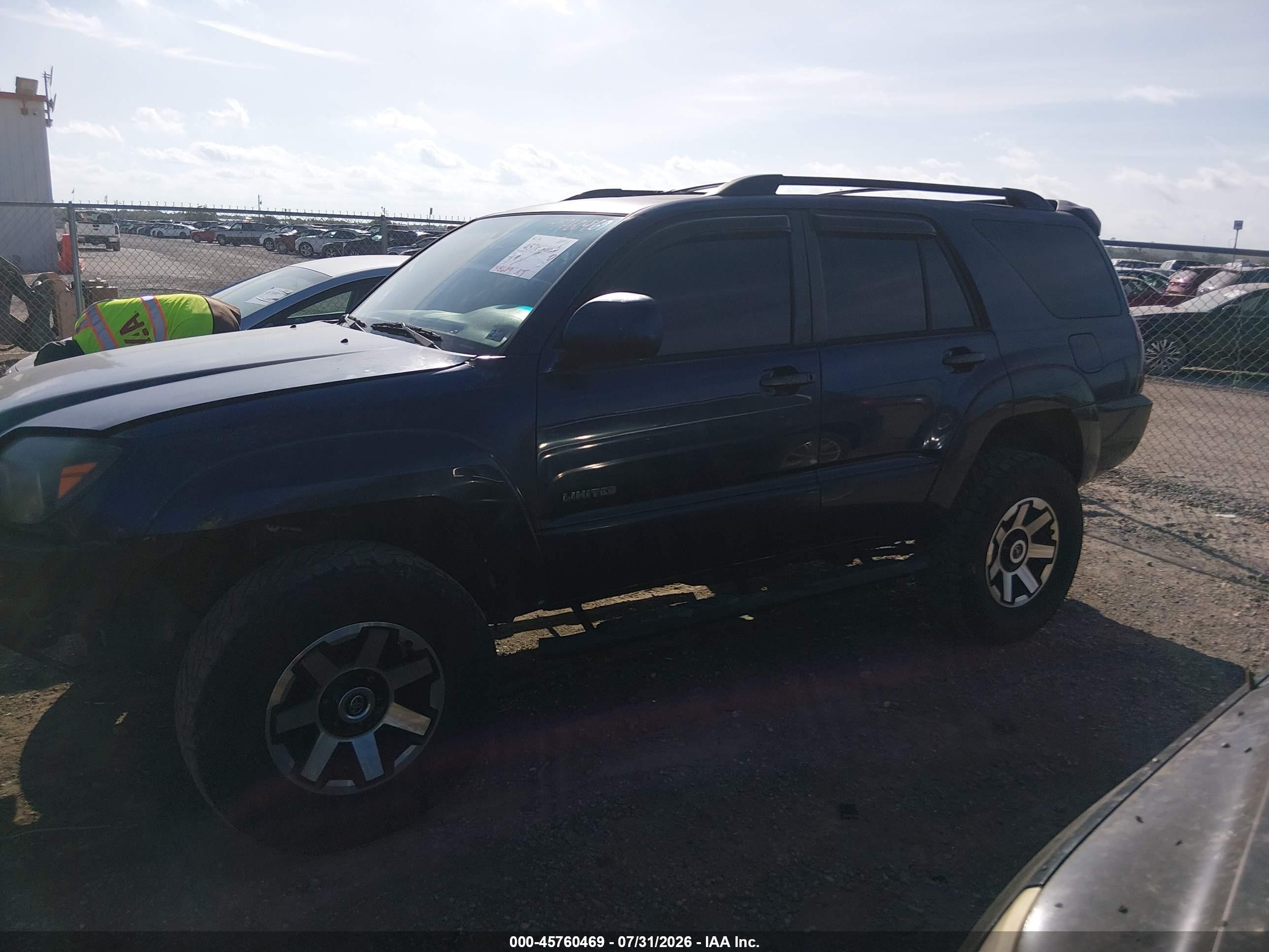 2005 Toyota 4runner Limited V8 Blue vin: JTEZT17R658007595