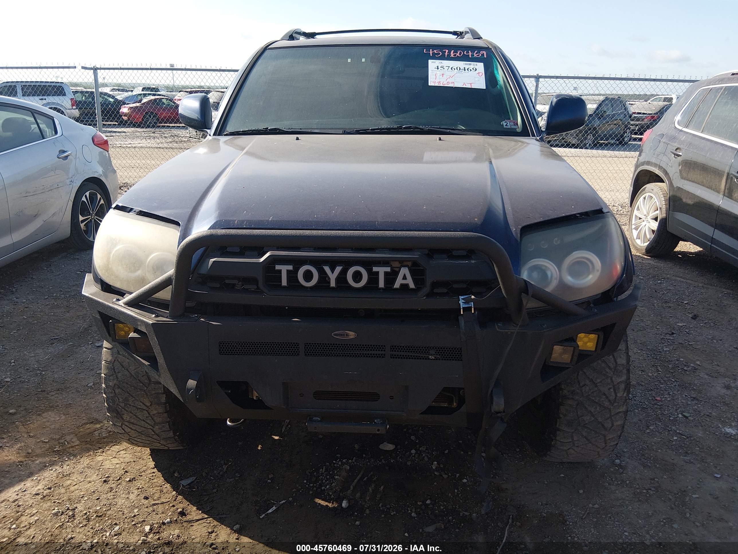2005 Toyota 4runner Limited V8 Blue vin: JTEZT17R658007595