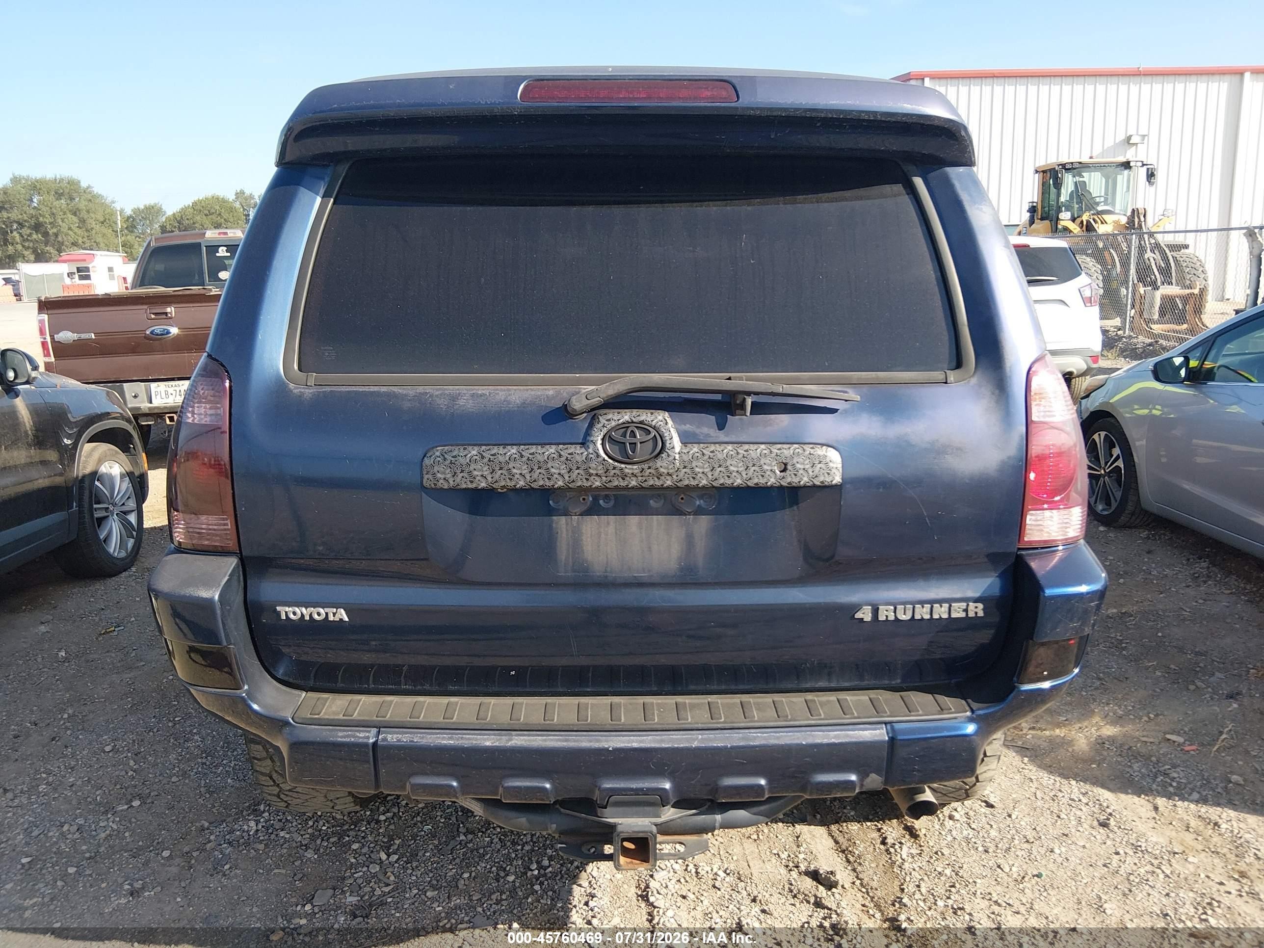 2005 Toyota 4runner Limited V8 Blue vin: JTEZT17R658007595