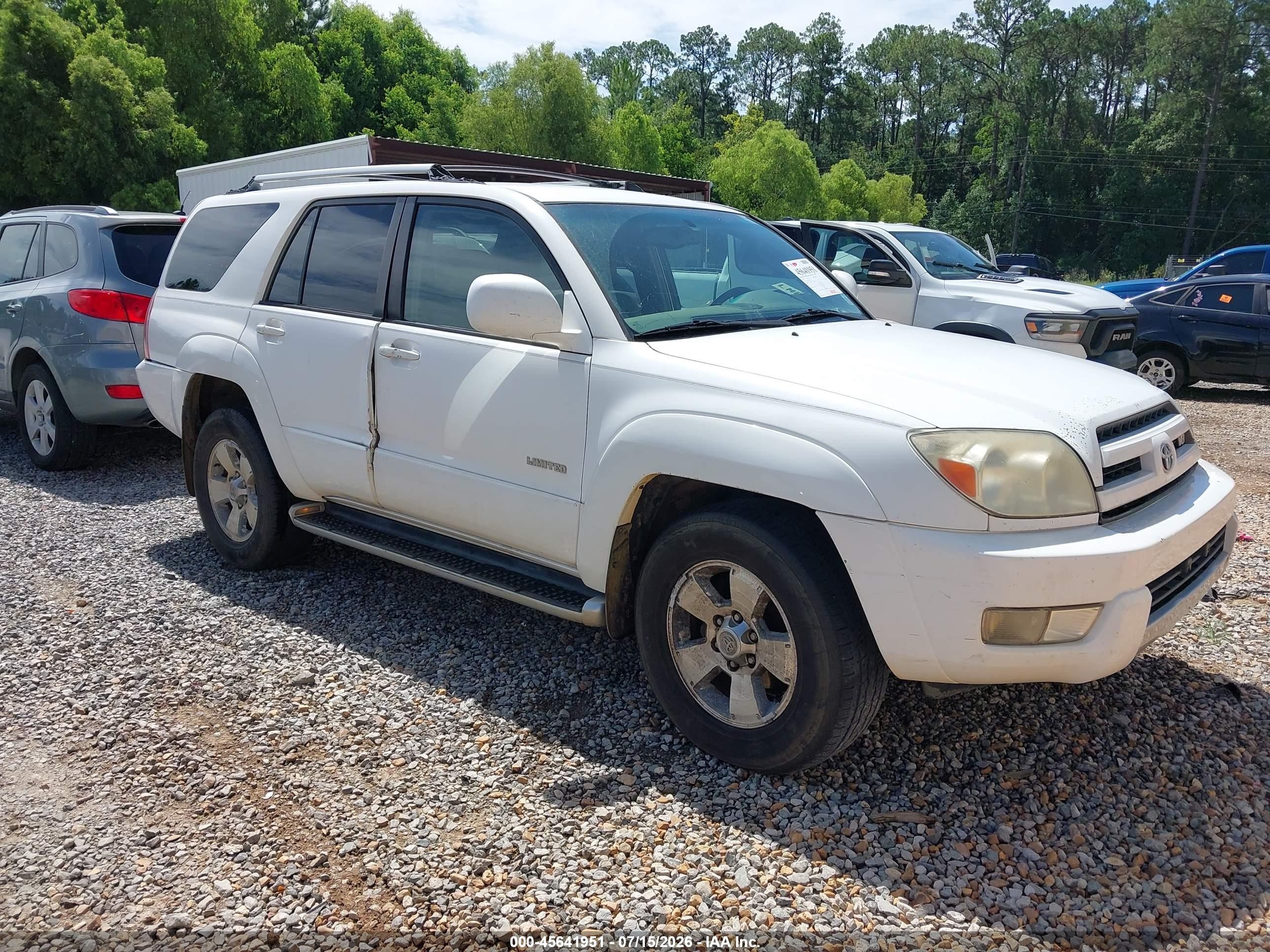 2003 Toyota 4runner Limited V8 Белый vin: JTEZT17R730012879