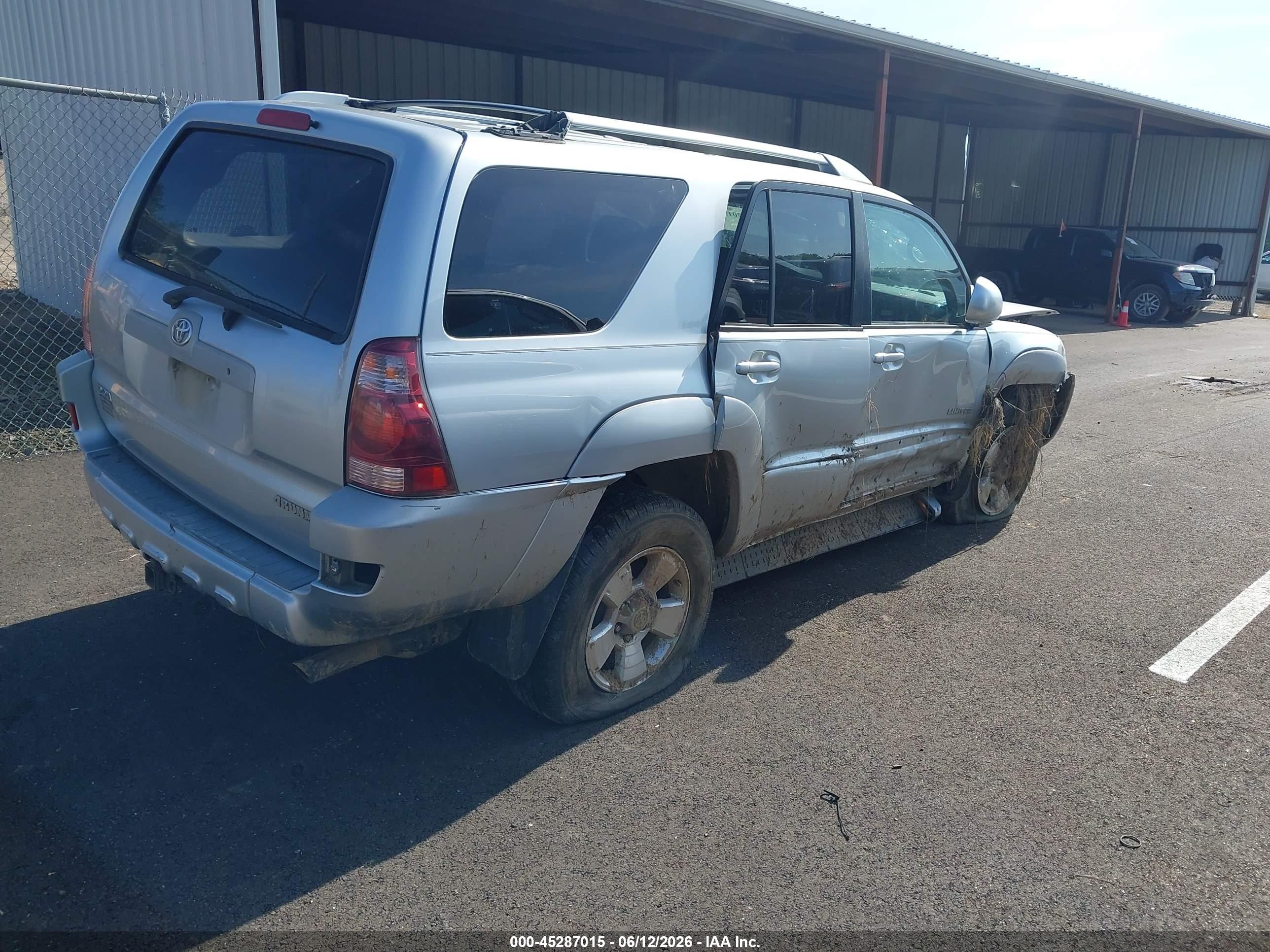 2003 Toyota 4runner Limited V8 Silver vin: JTEZT17R830003799