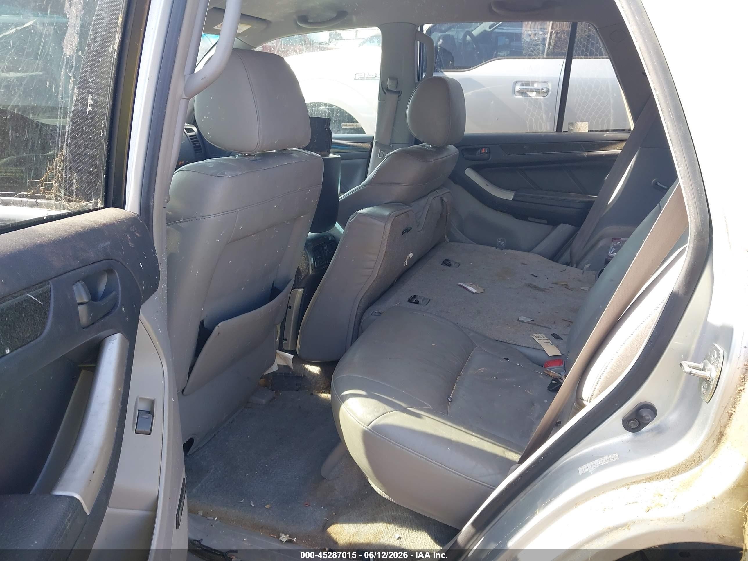 2003 Toyota 4runner Limited V8 Silver vin: JTEZT17R830003799