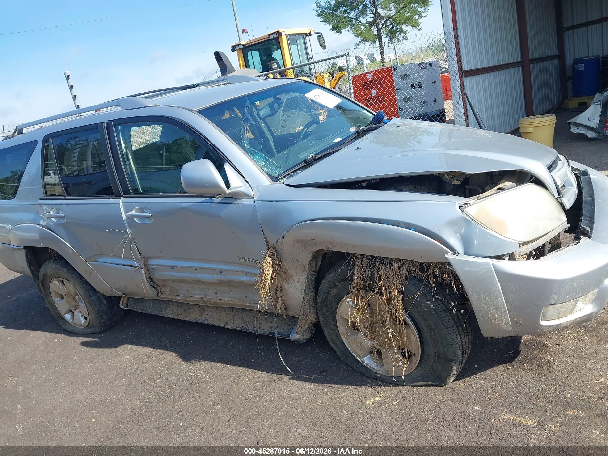 2003 Toyota 4runner Limited V8 Silver vin: JTEZT17R830003799