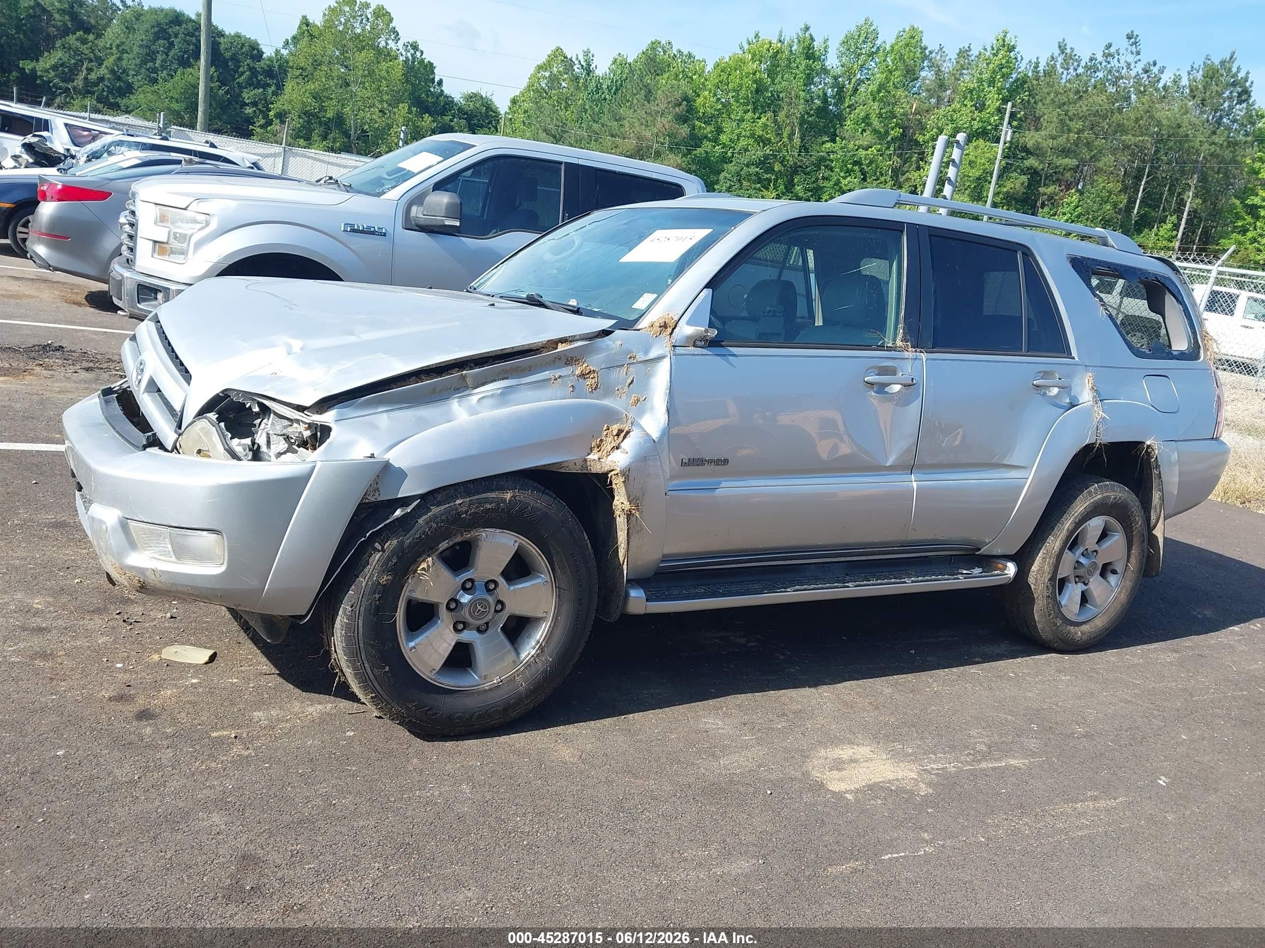 2003 Toyota 4runner Limited V8 Silver vin: JTEZT17R830003799