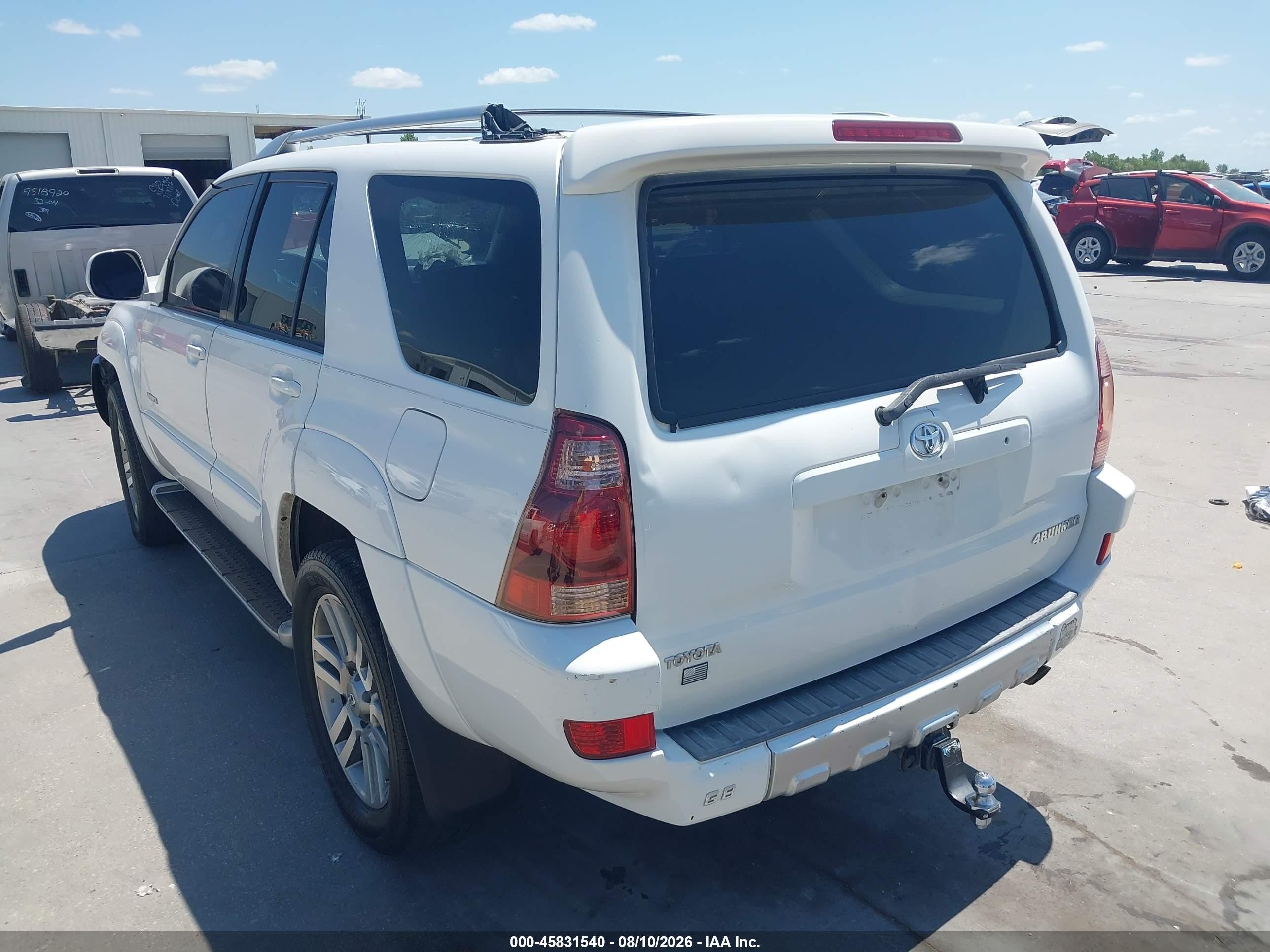2003 Toyota 4runner Limited V8 White vin: JTEZT17R838002041
