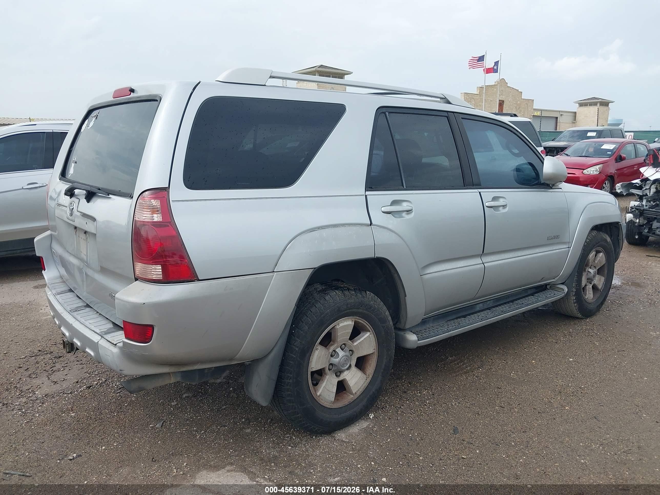 2003 Toyota 4runner Limited V8 Silver vin: JTEZT17RX30007658