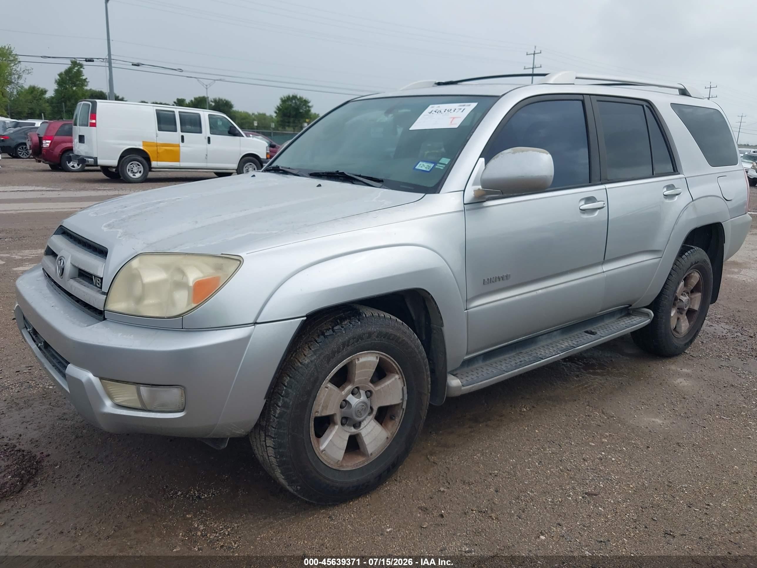 2003 Toyota 4runner Limited V8 Silver vin: JTEZT17RX30007658