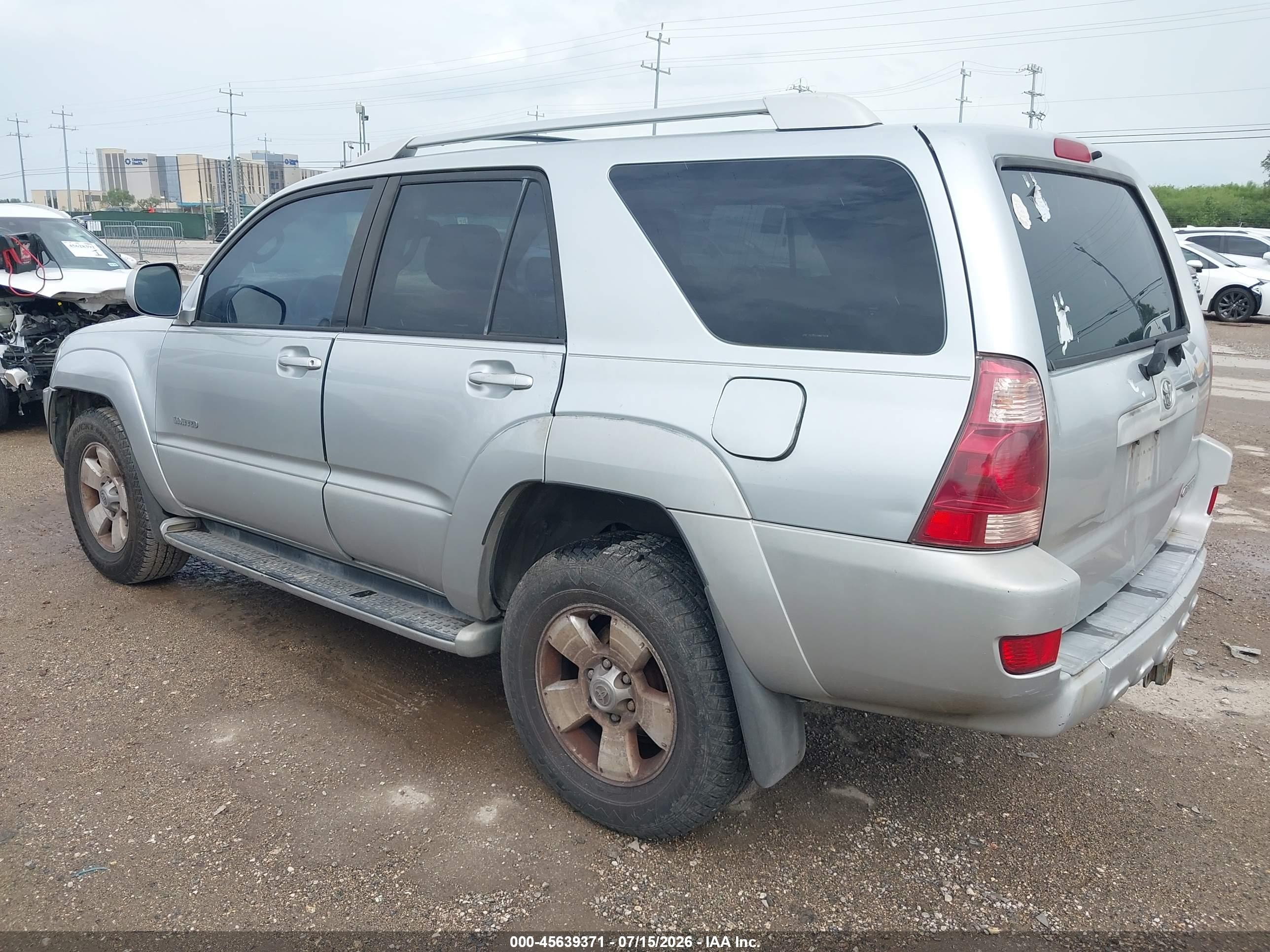 2003 Toyota 4runner Limited V8 Silver vin: JTEZT17RX30007658