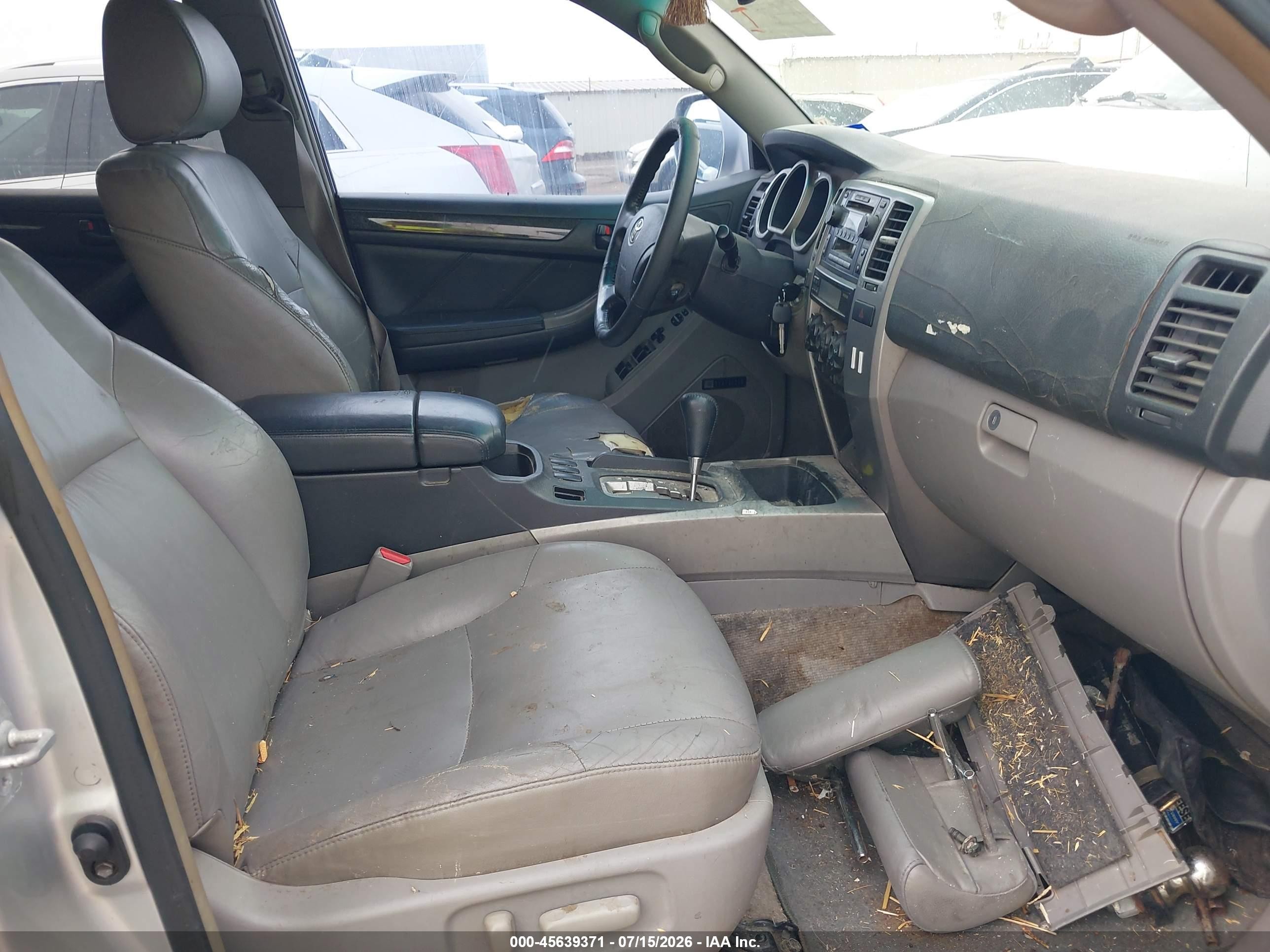 2003 Toyota 4runner Limited V8 Silver vin: JTEZT17RX30007658