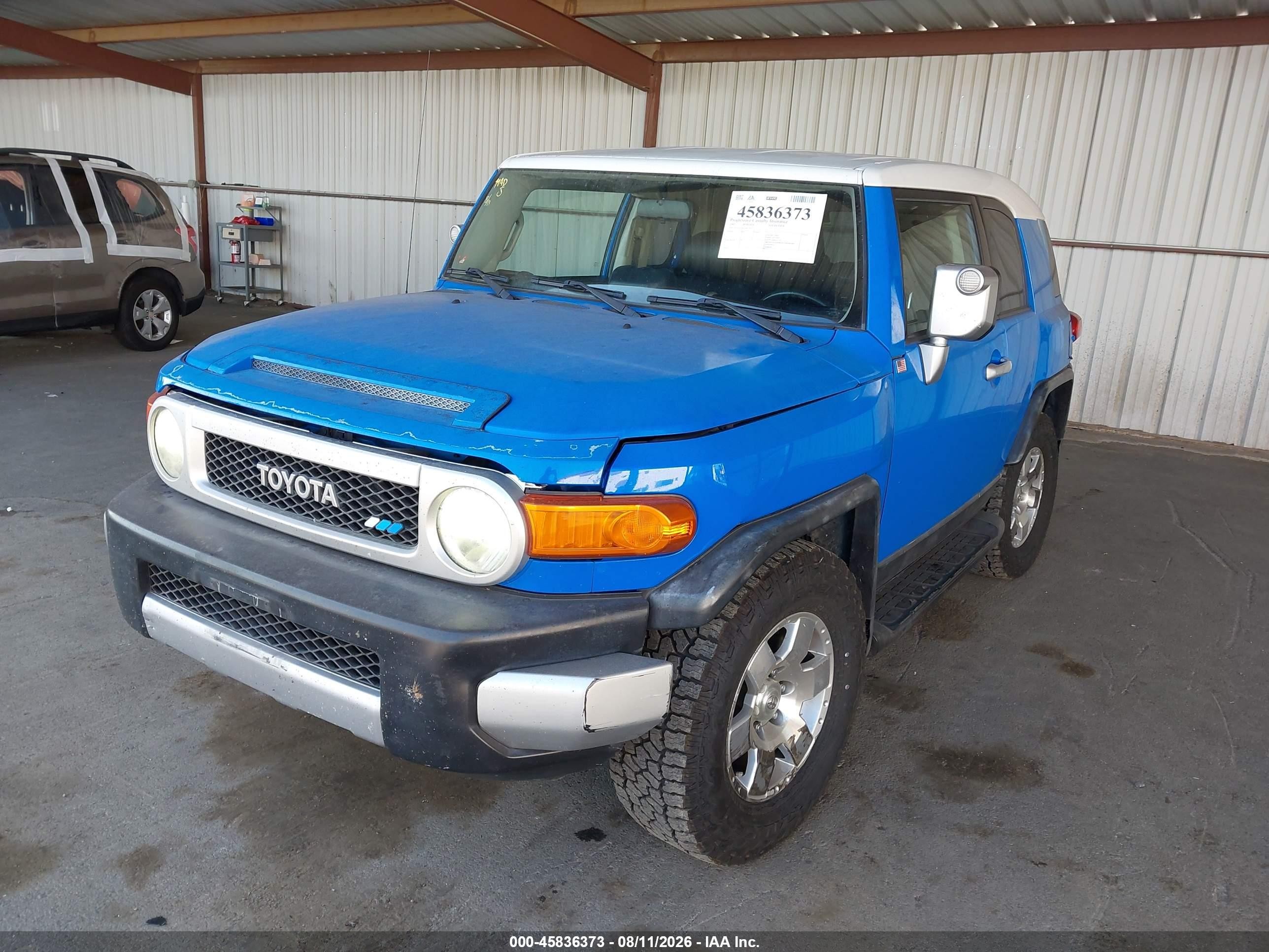 2007 Toyota Fj Cruiser   Blue vin: JTEZU11F070017617
