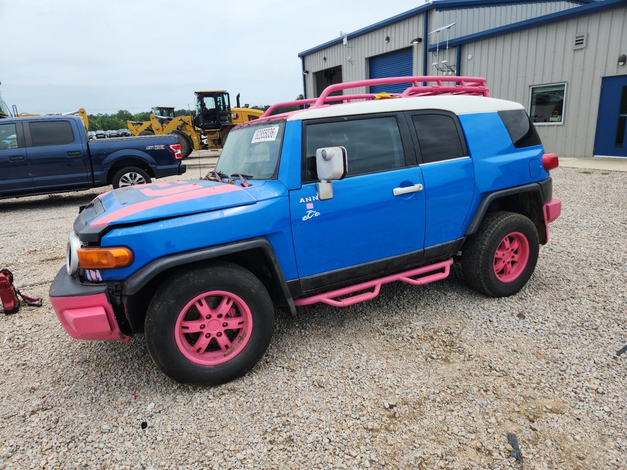 2007 Toyota Fj Cruiser Base Blue vin: JTEZU11F370005641