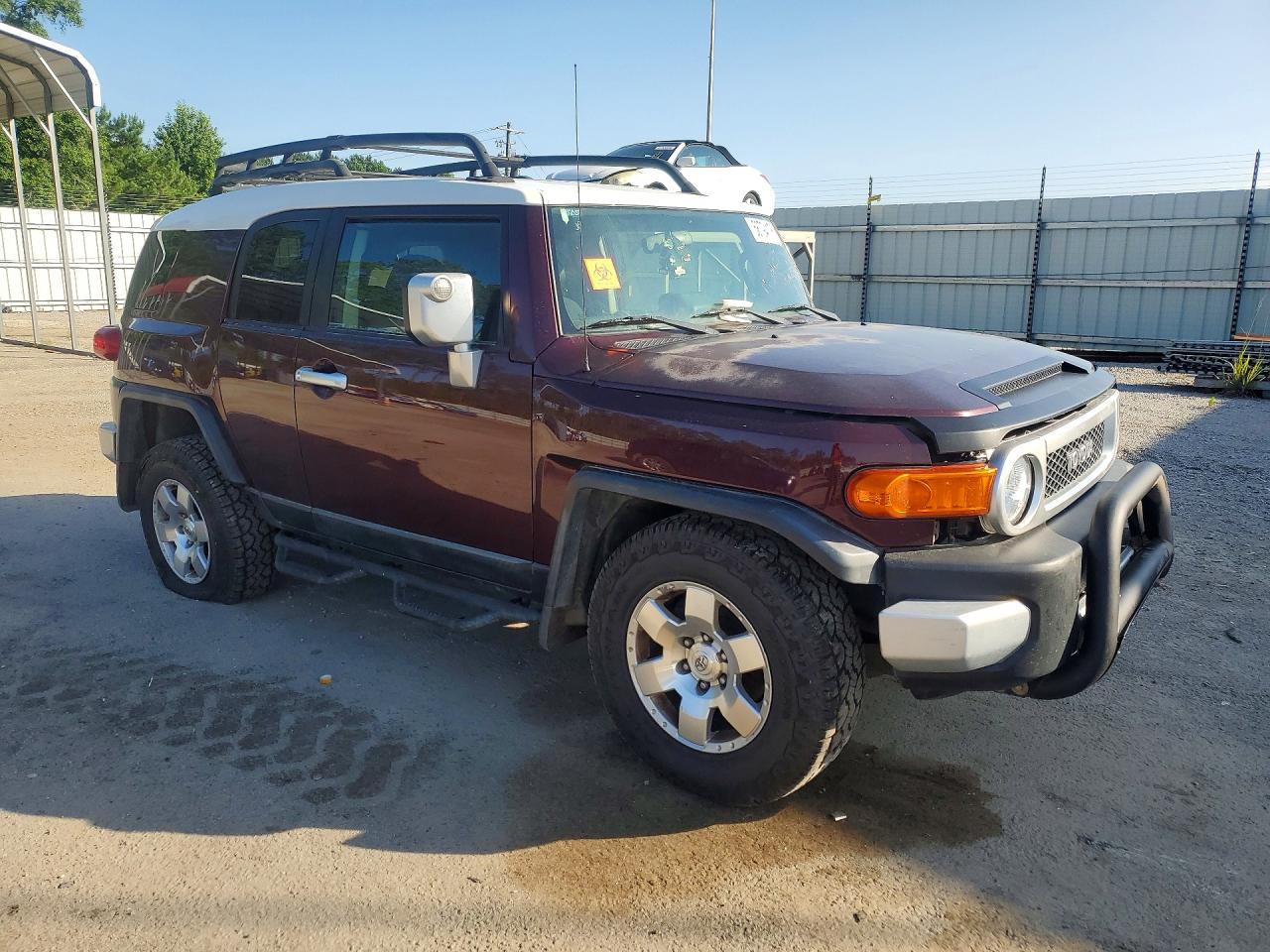 2007 Toyota Fj Cruiser Base Burgundy vin: JTEZU11F370016509
