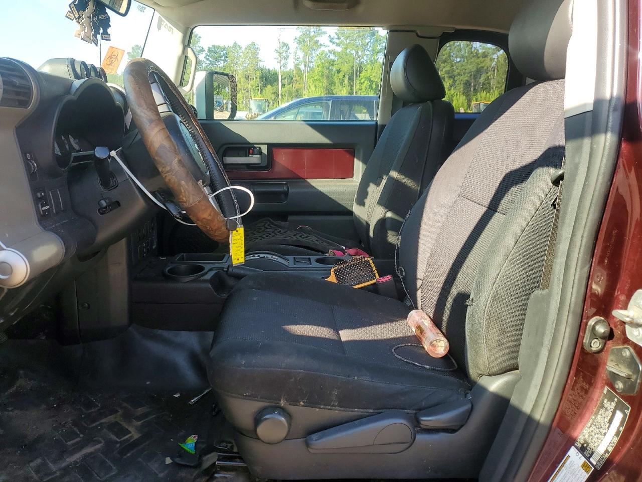 2007 Toyota Fj Cruiser Base Burgundy vin: JTEZU11F370016509