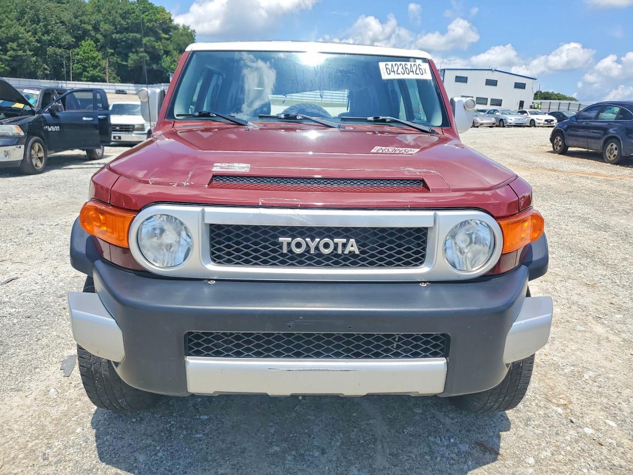 2008 Toyota Fj Cruiser Base Burgundy vin: JTEZU11F38K006326