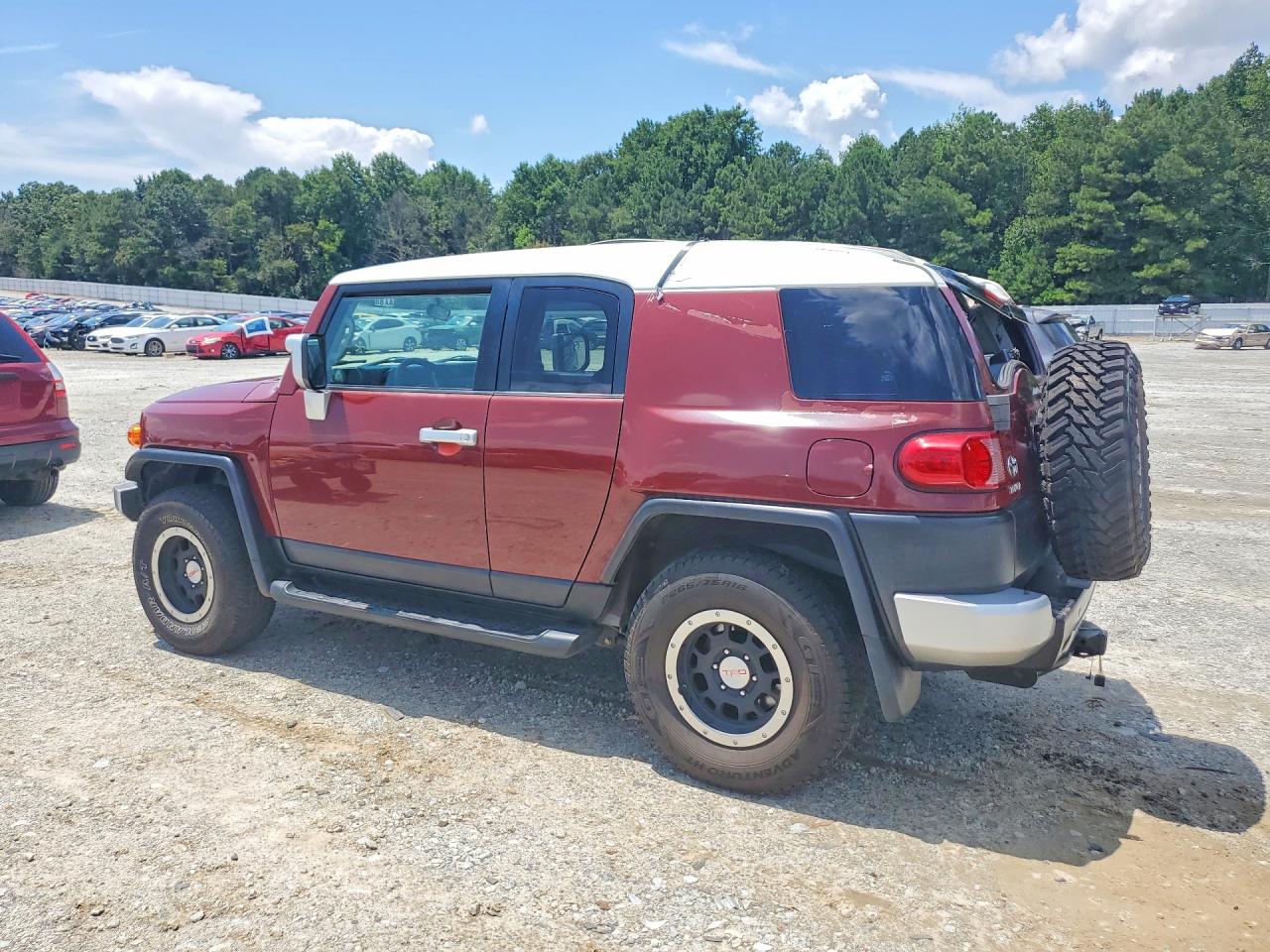 2008 Toyota Fj Cruiser Base Burgundy vin: JTEZU11F38K006326