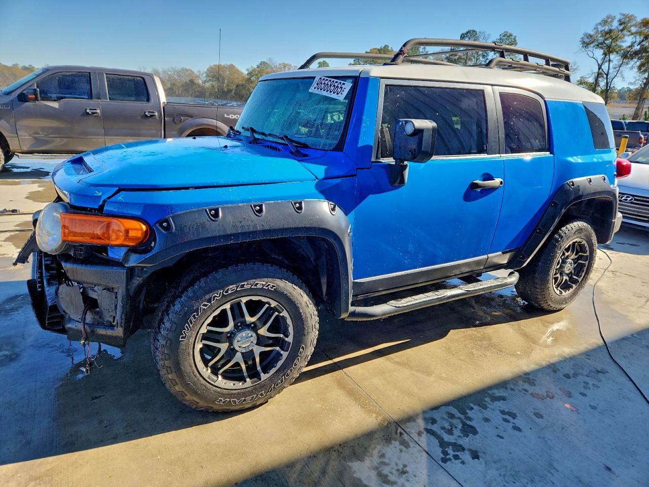 2007 Toyota Fj Cruiser Blue vin: JTEZU11F470007480