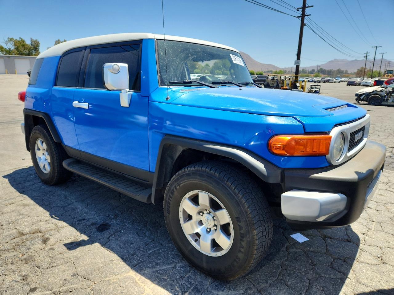 2007 Toyota Fj Cruiser Base Blue vin: JTEZU11F470015420