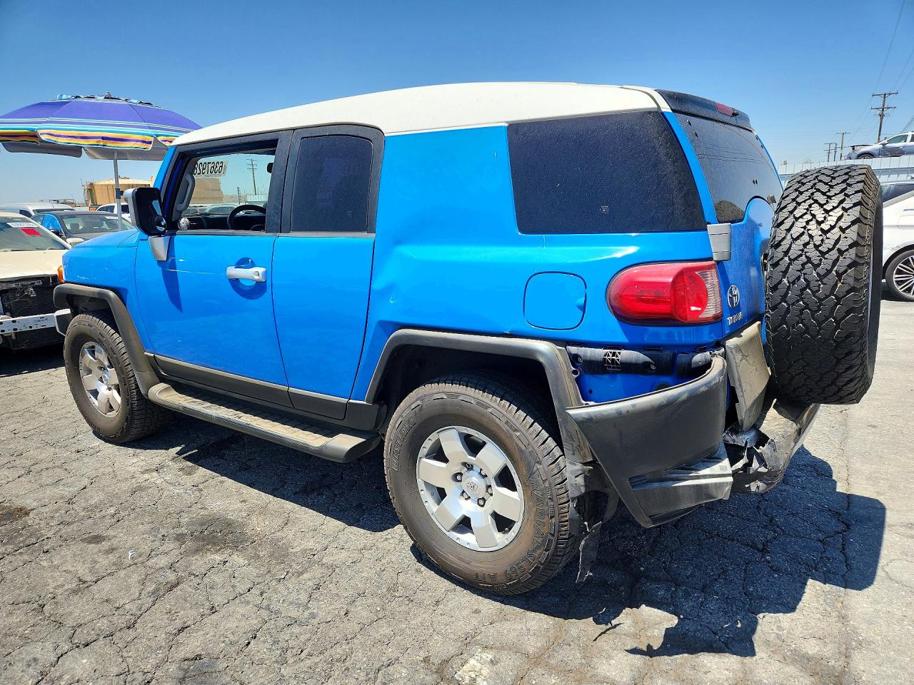 2007 Toyota Fj Cruiser Base Blue vin: JTEZU11F470015420