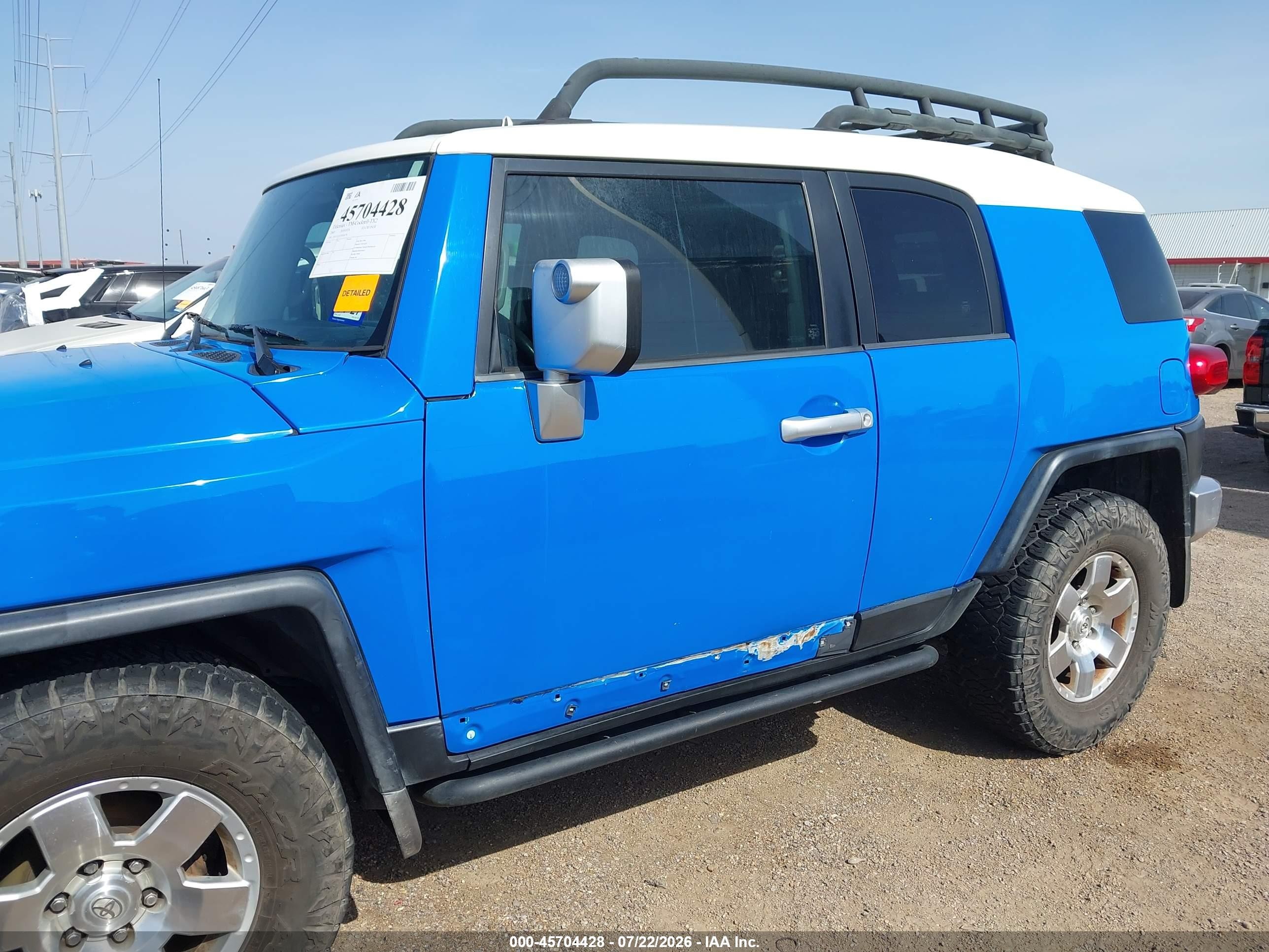 2007 Toyota Fj Cruiser   Blue vin: JTEZU11F570018178