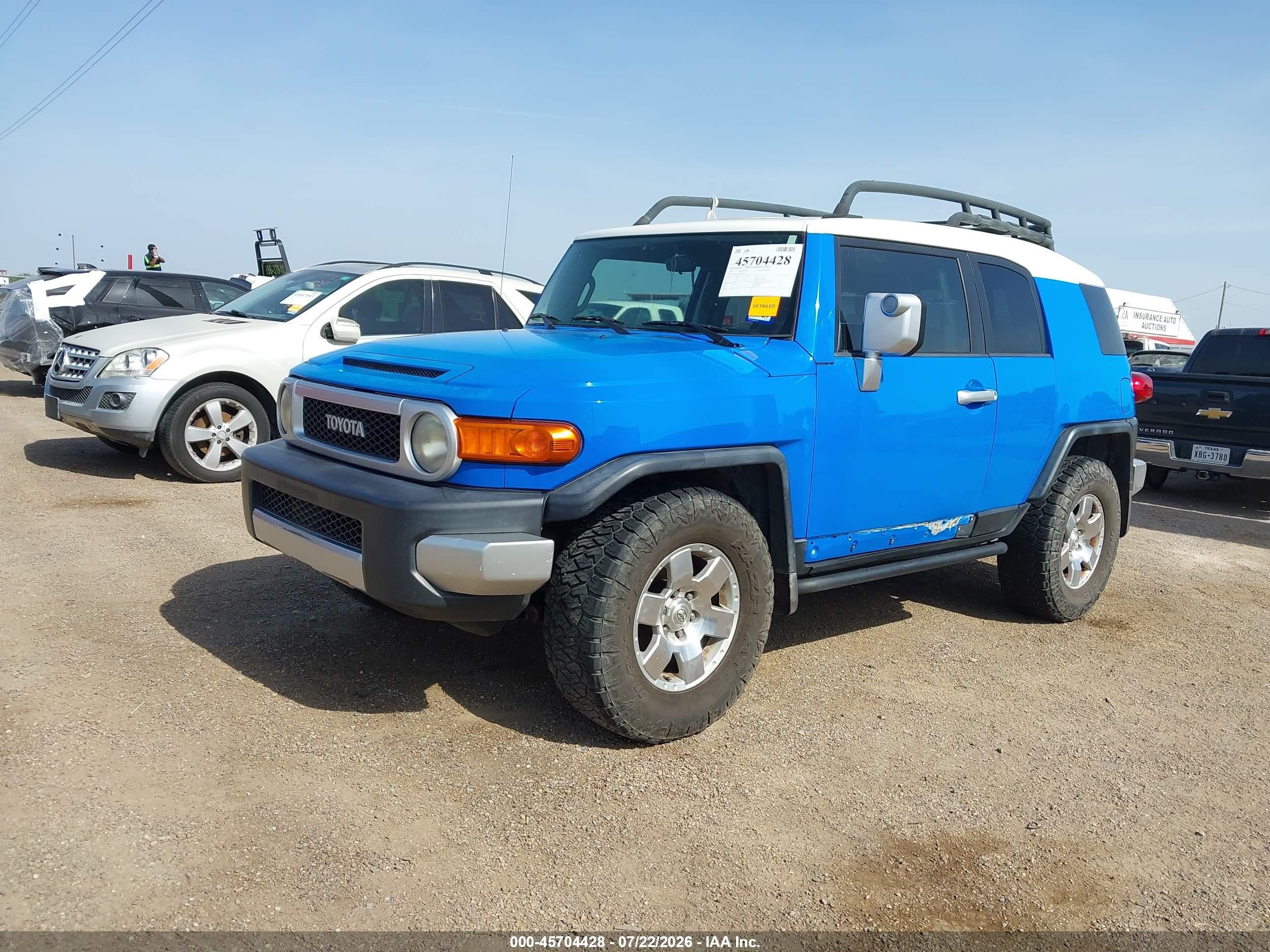 2007 Toyota Fj Cruiser   Blue vin: JTEZU11F570018178