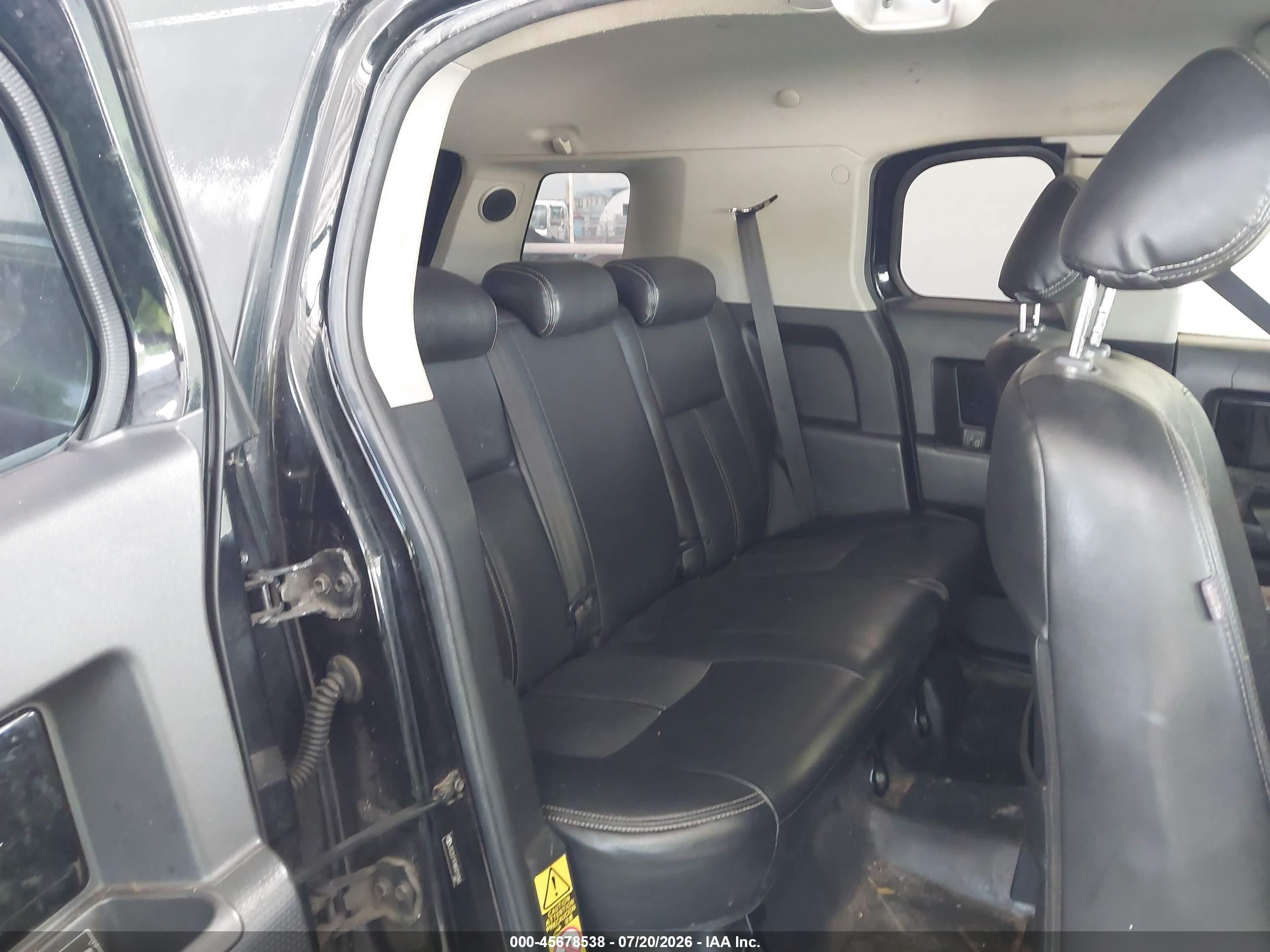 2008 Toyota Fj Cruiser   Black vin: JTEZU11F880019360