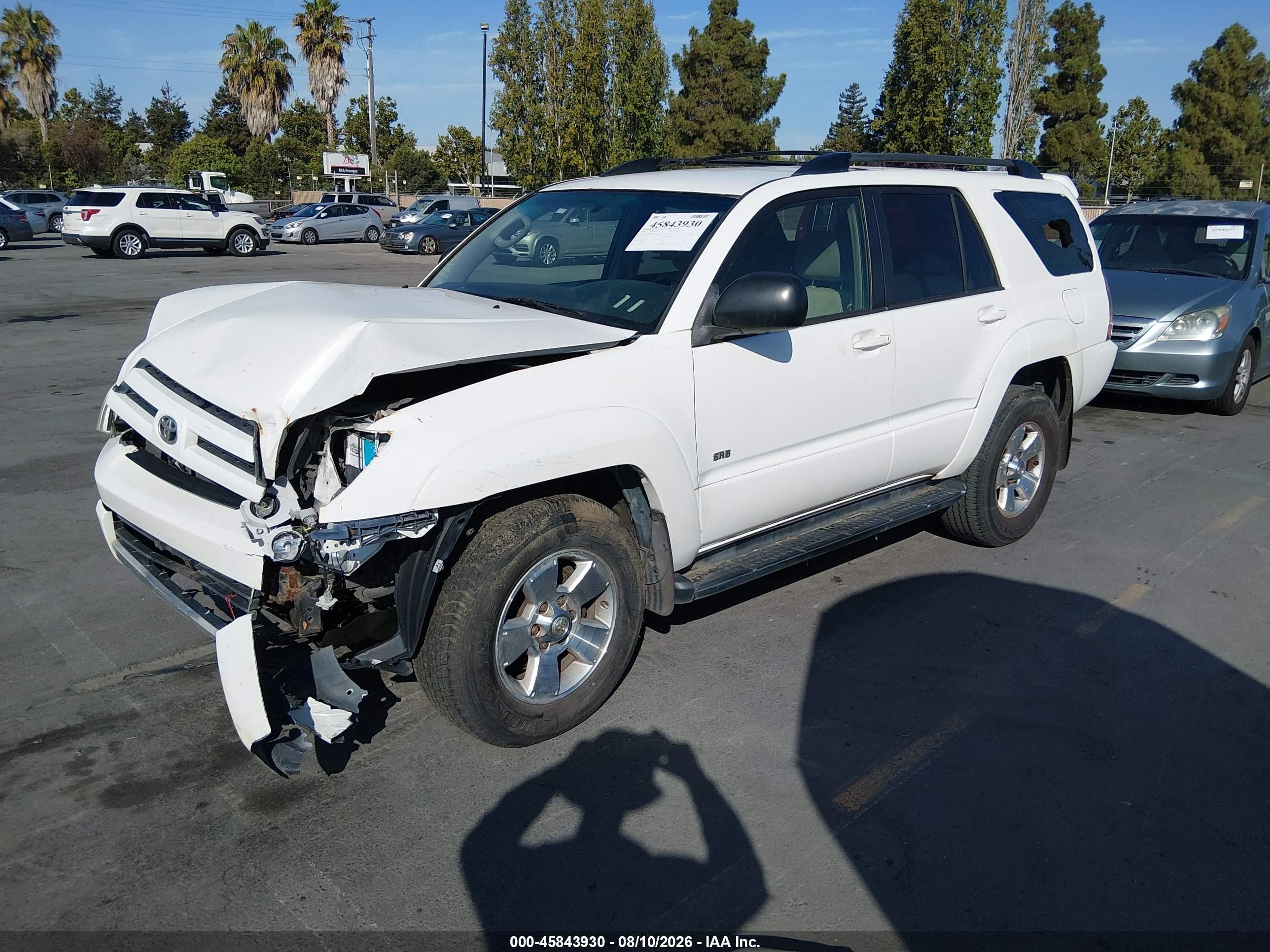 2004 Toyota 4runner Sr5 V6 Белый vin: JTEZU14R040041126