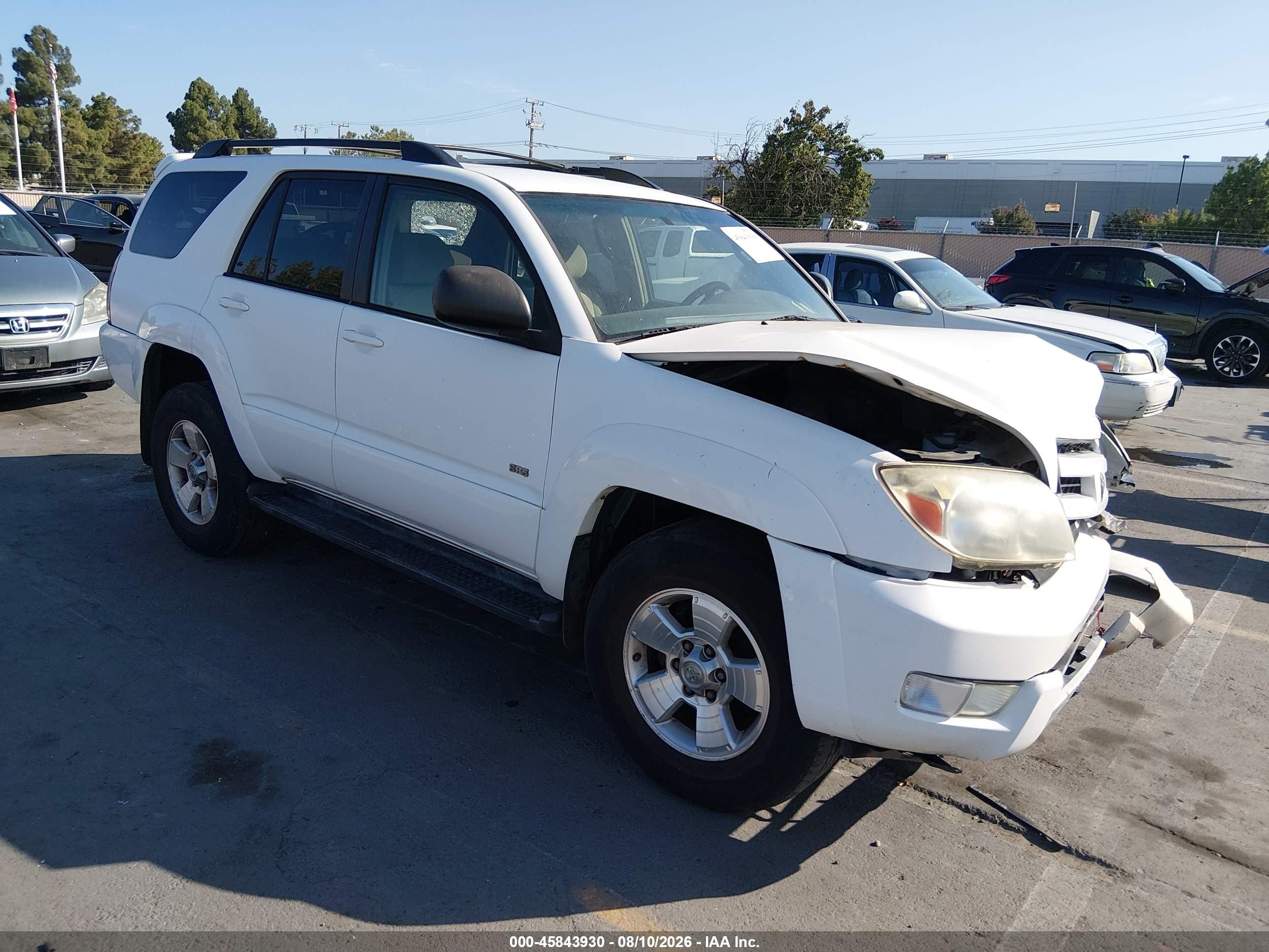 2004 Toyota 4runner Sr5 V6 Белый vin: JTEZU14R040041126