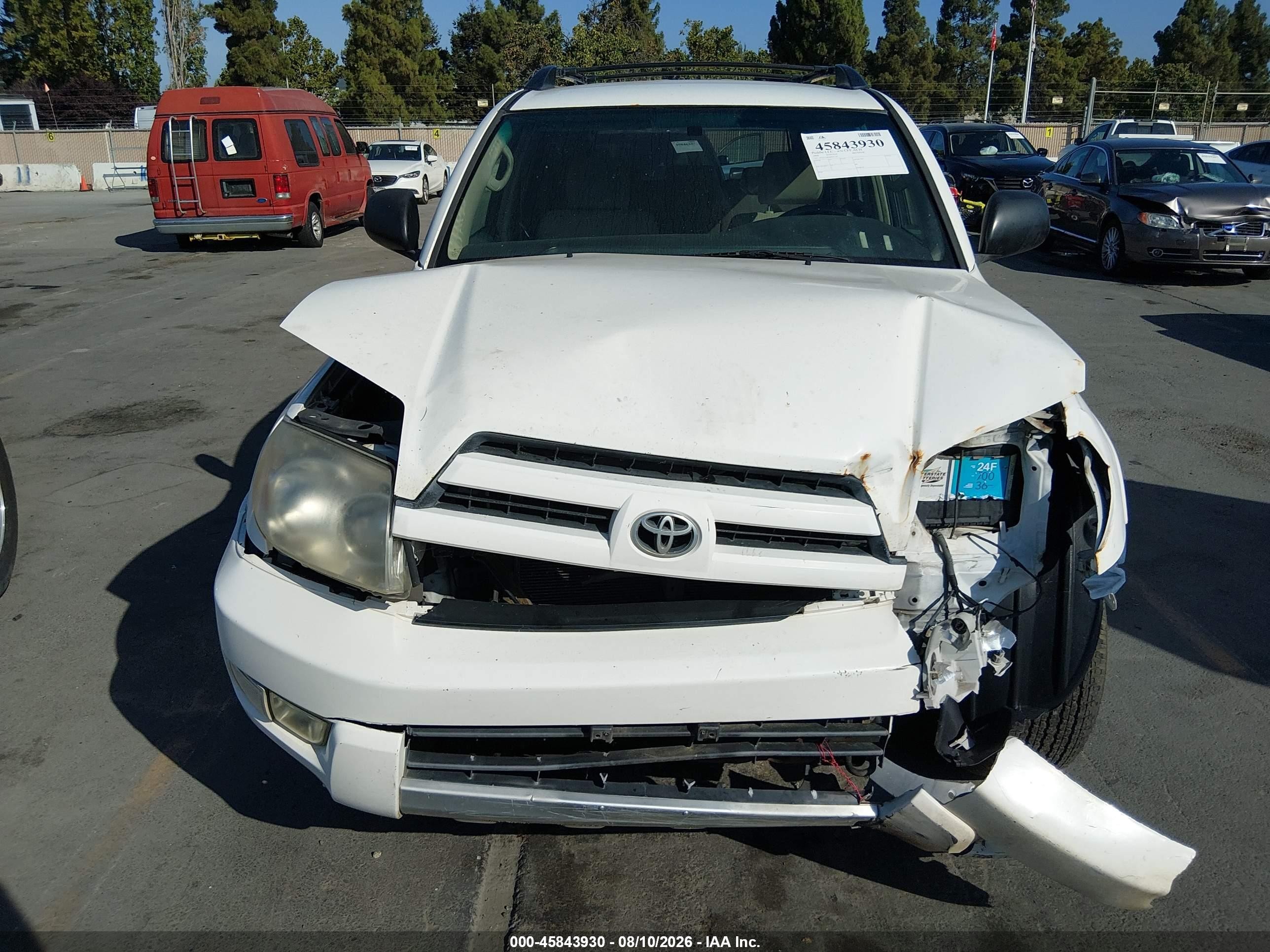 2004 Toyota 4runner Sr5 V6 Белый vin: JTEZU14R040041126