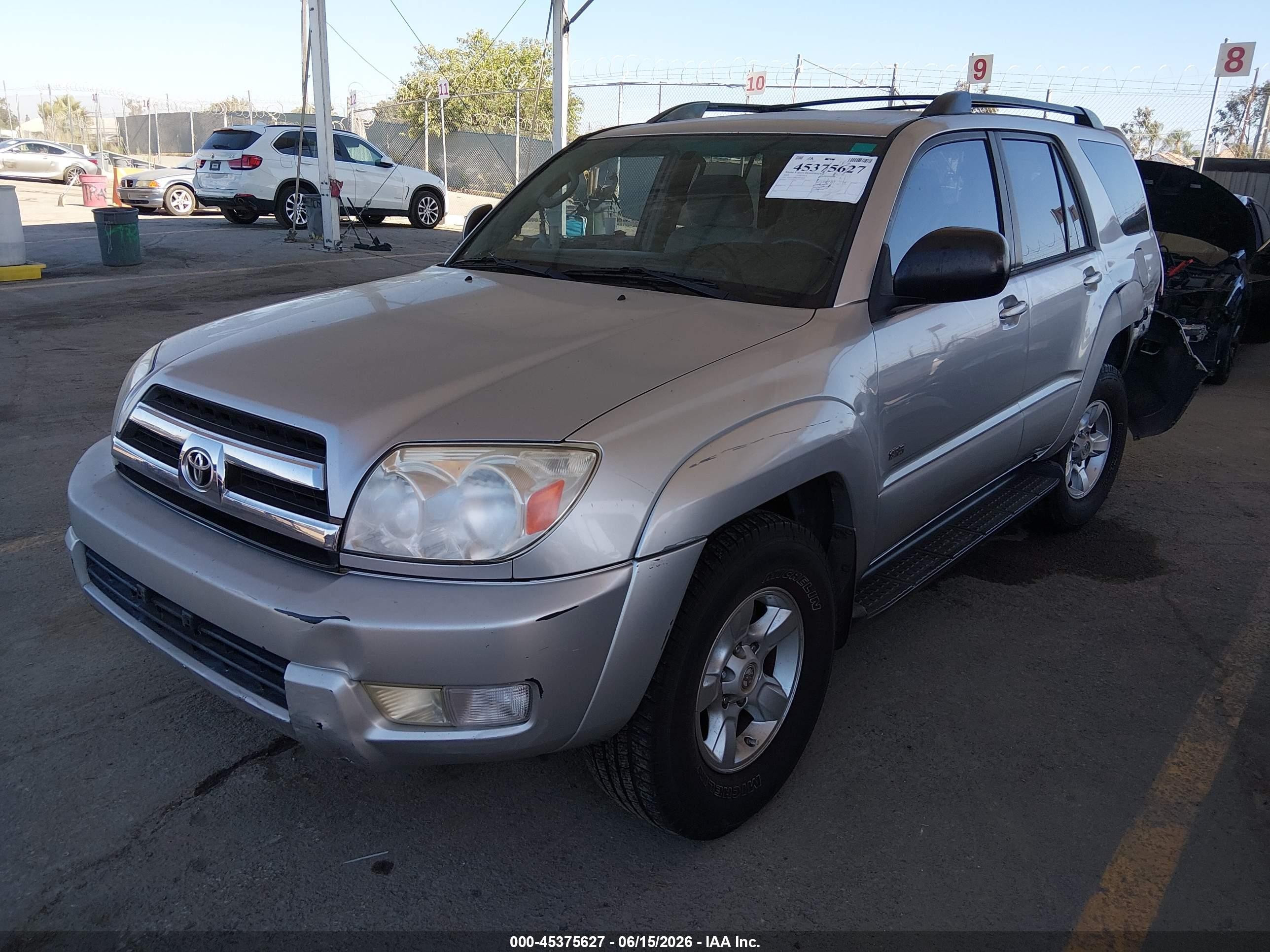 2005 Toyota 4runner Sr5 V6 Silver vin: JTEZU14R050054895