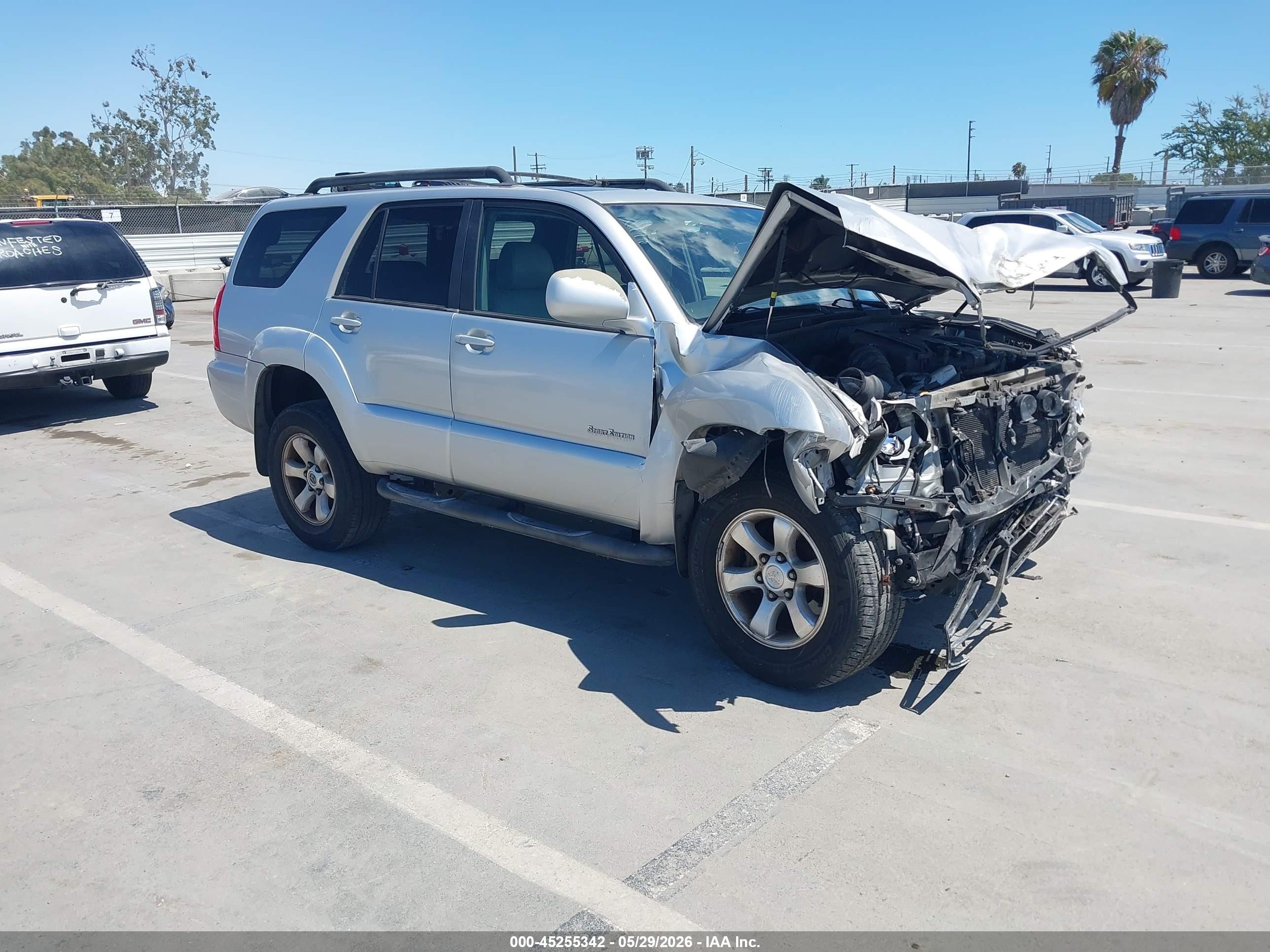 2006 Toyota 4runner Sr5 Sport V6 Silver vin: JTEZU14R068053068