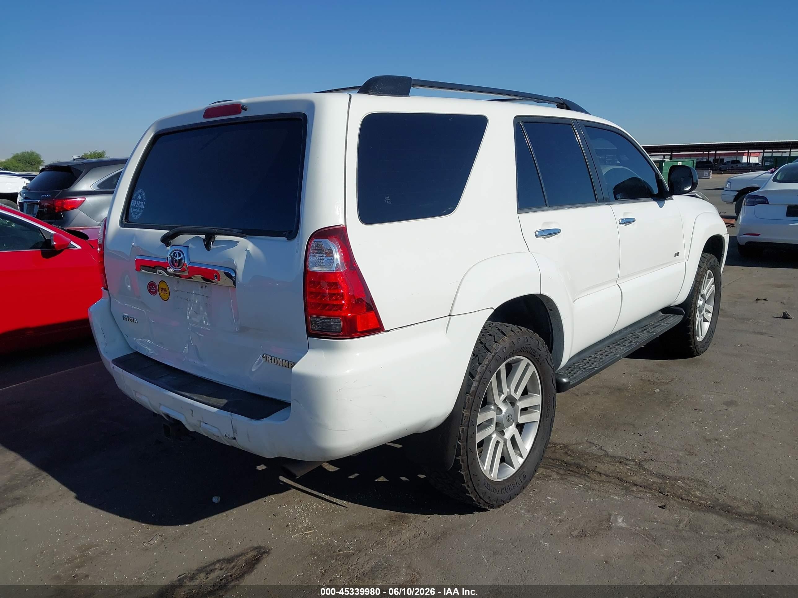 2007 Toyota 4runner Sr5 V6 White vin: JTEZU14R070084563