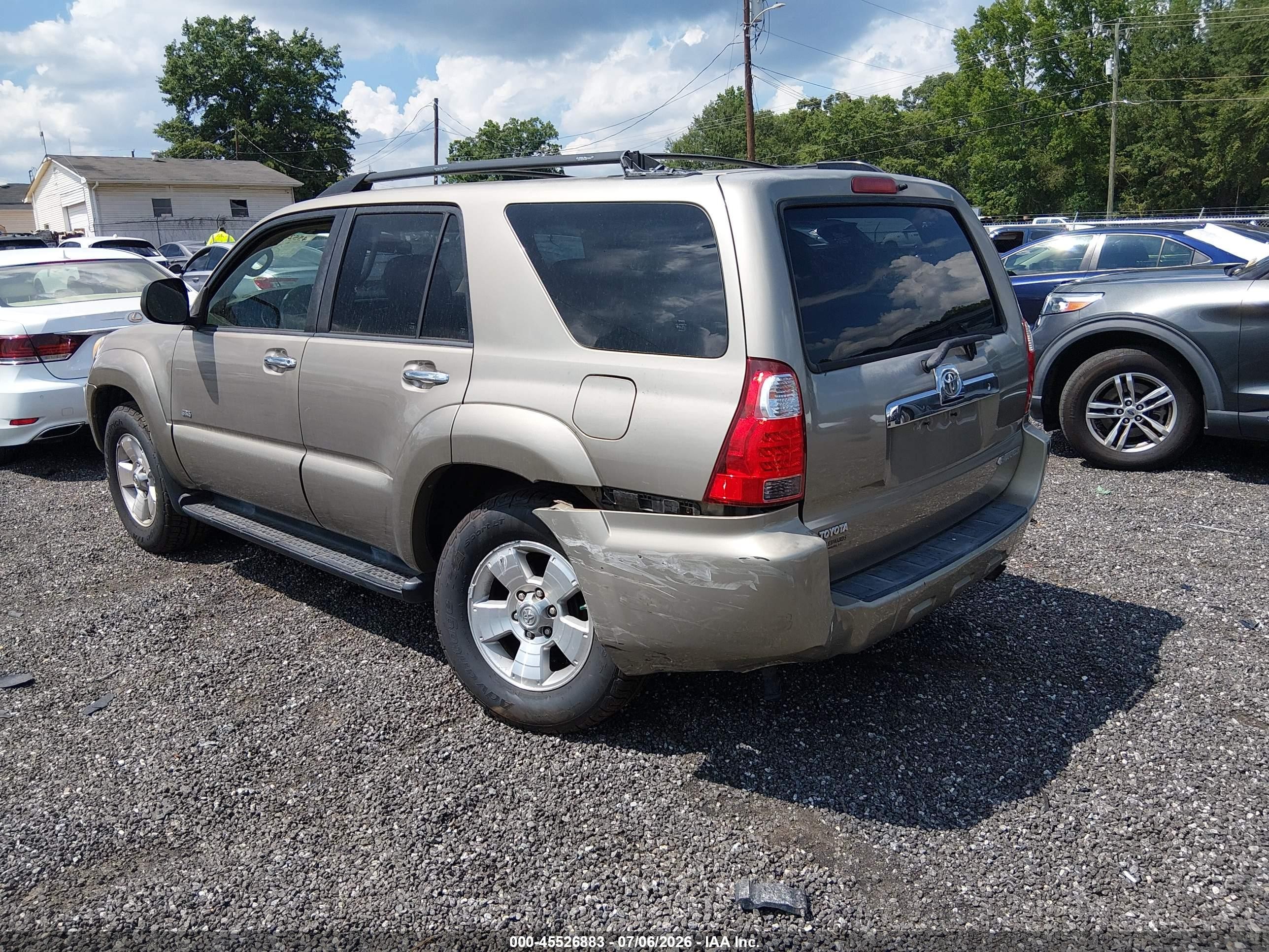2007 Toyota 4runner Sr5 Gold vin: JTEZU14R070098396