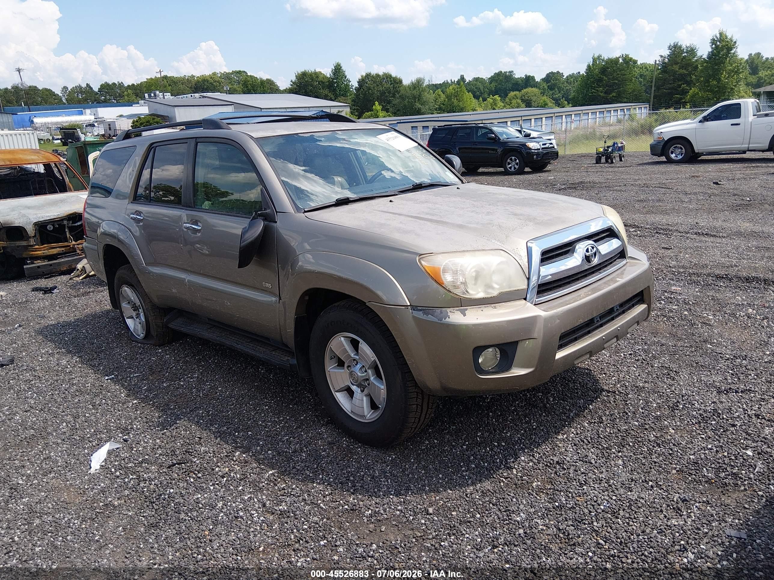 2007 Toyota 4runner Sr5 Gold vin: JTEZU14R070098396