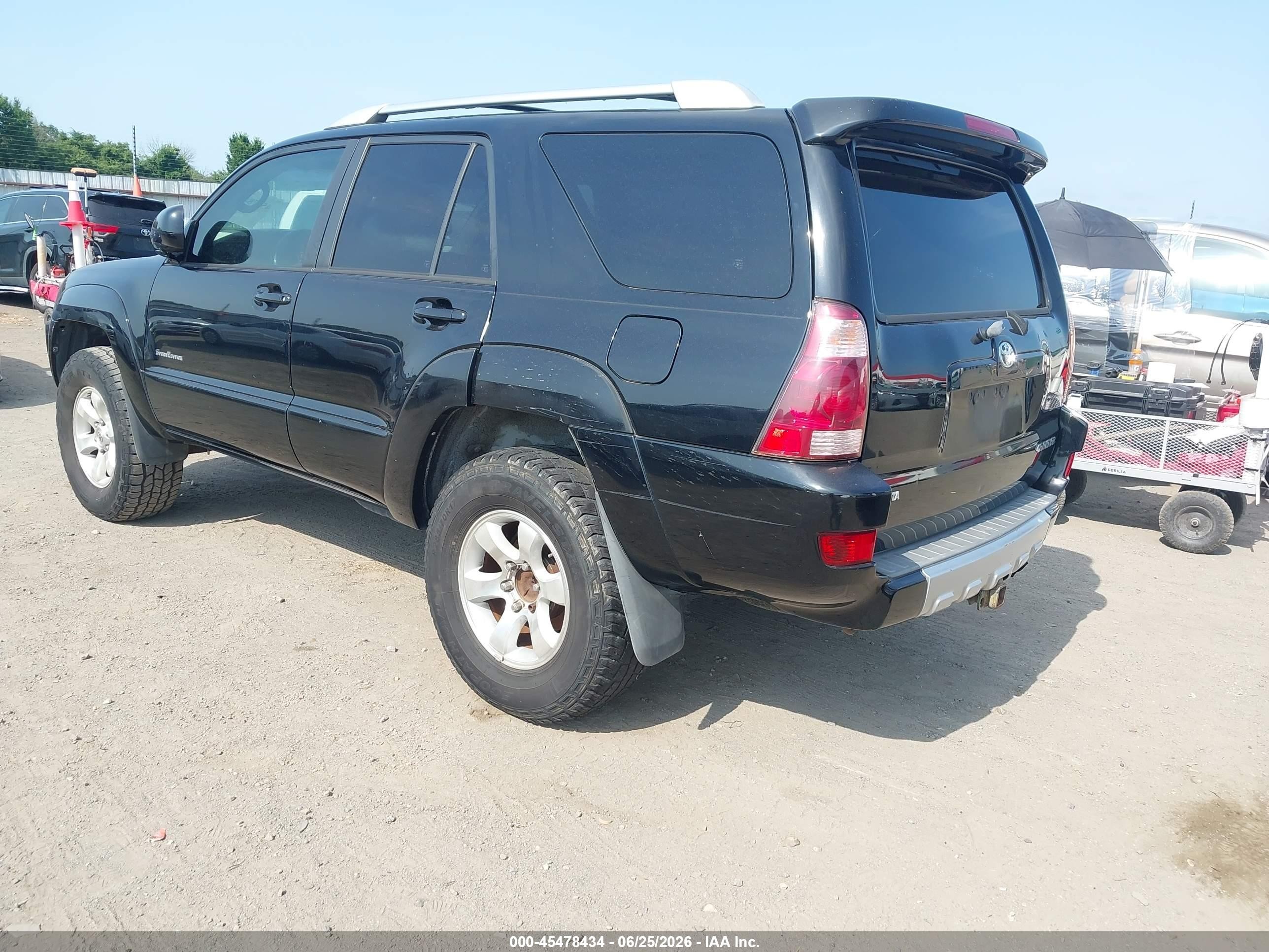 2004 Toyota 4runner Sr5 Sport V6 Black vin: JTEZU14R148014566