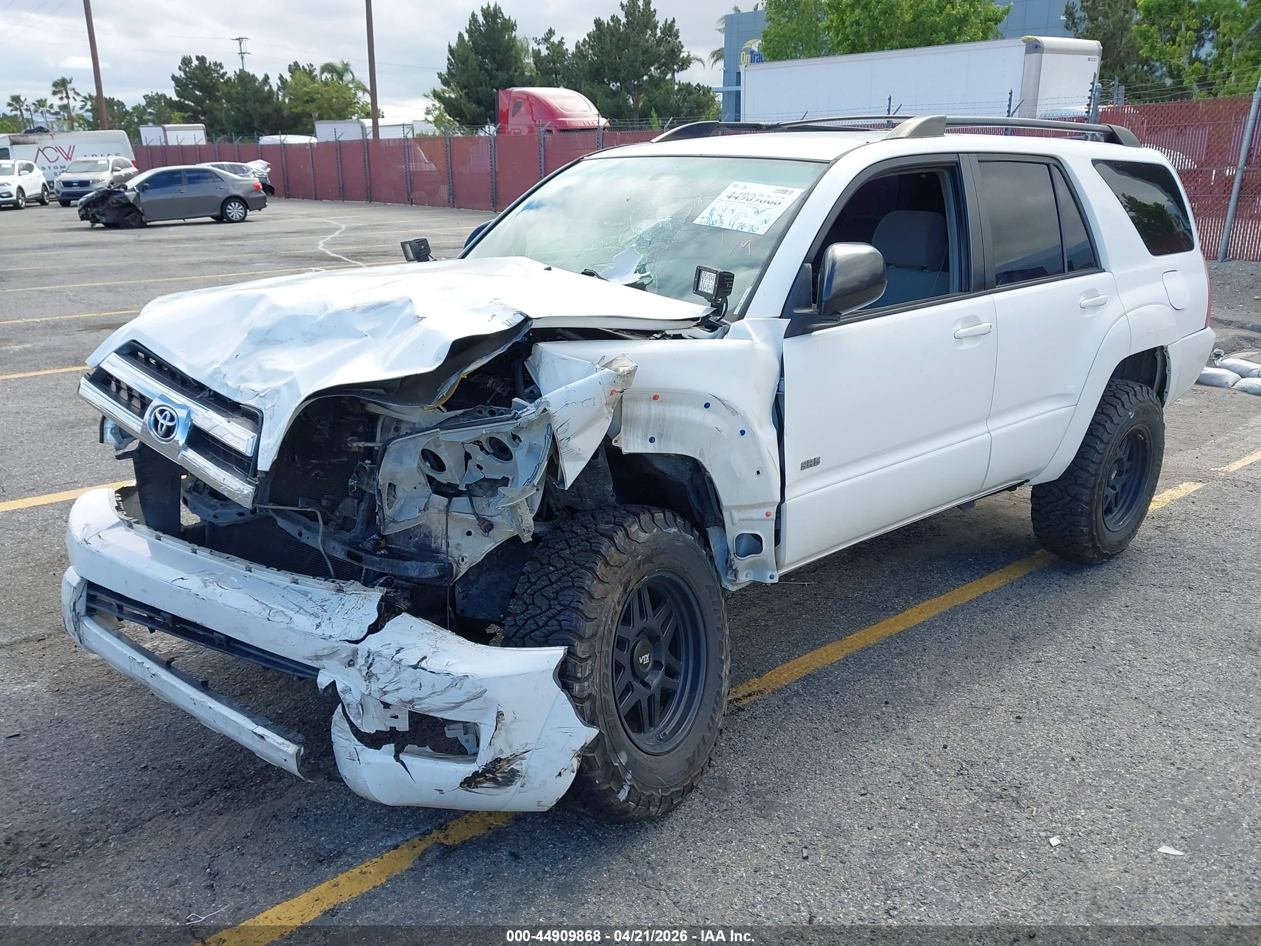 2005 Toyota 4runner Sr5 V6 White vin: JTEZU14R150057501