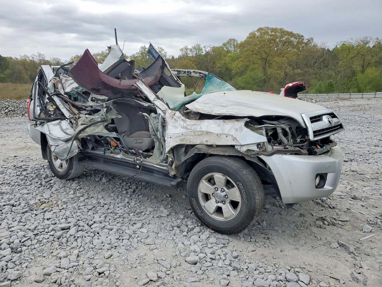 2007 Toyota 4runner Sr5 Silver vin: JTEZU14R170096740