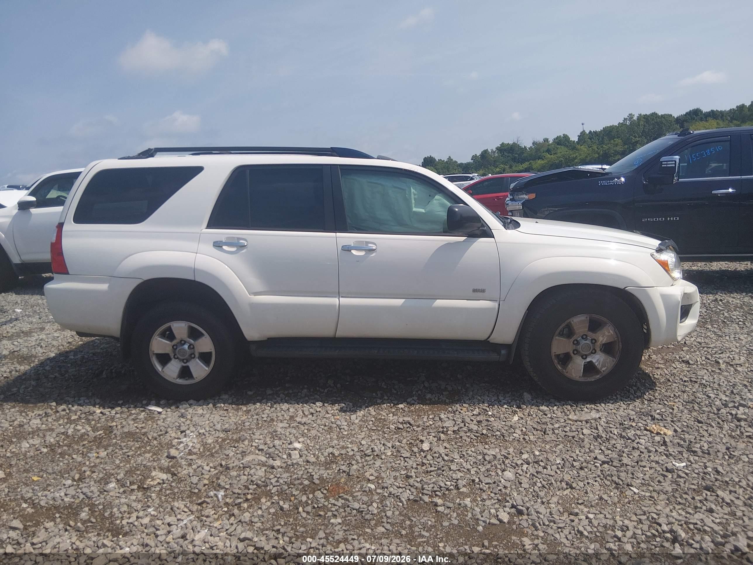 2008 Toyota 4runner Sr5 V6 White vin: JTEZU14R18K009571