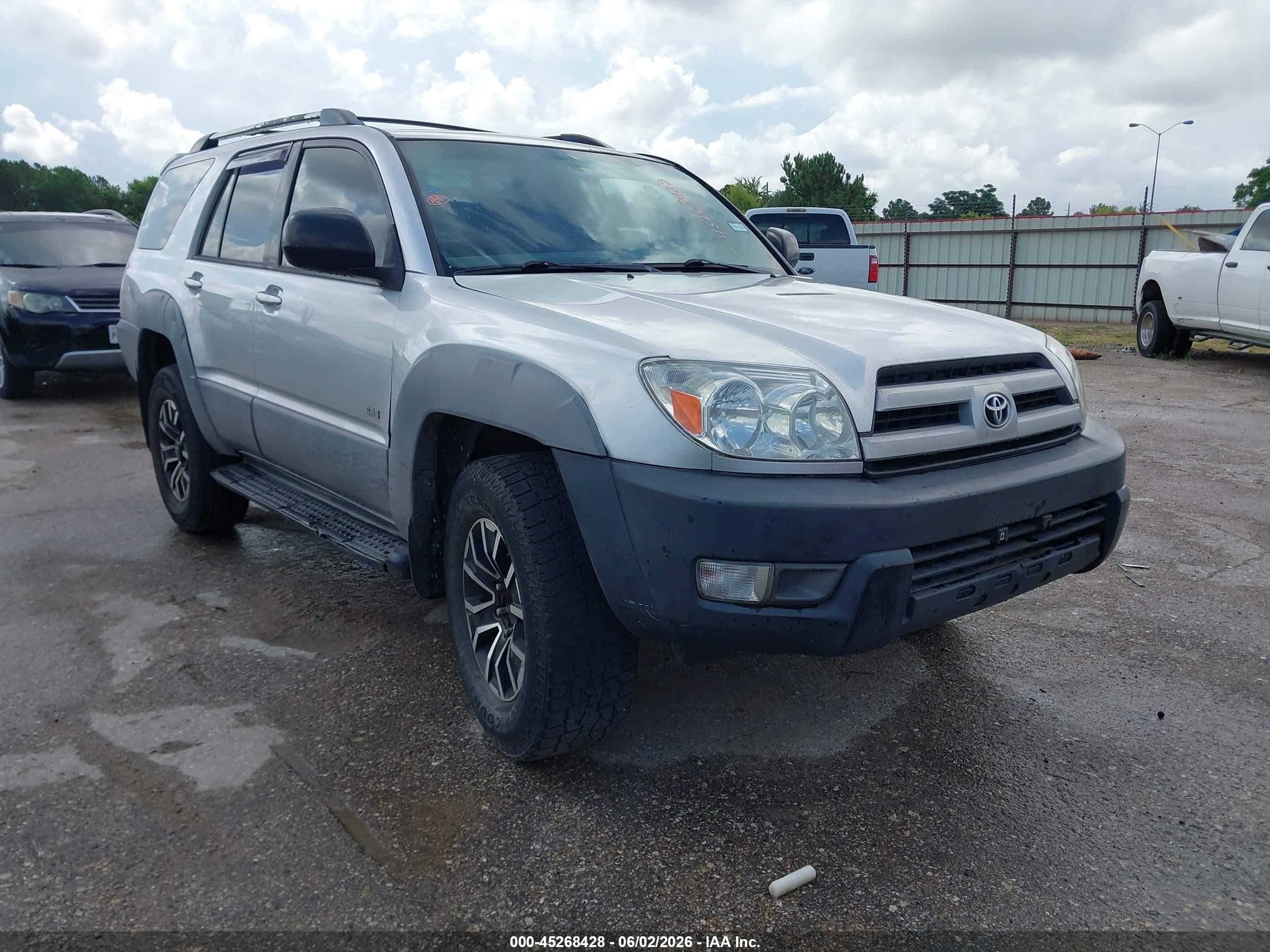 2003 Toyota 4runner Sr5 V6 Silver vin: JTEZU14R230004111
