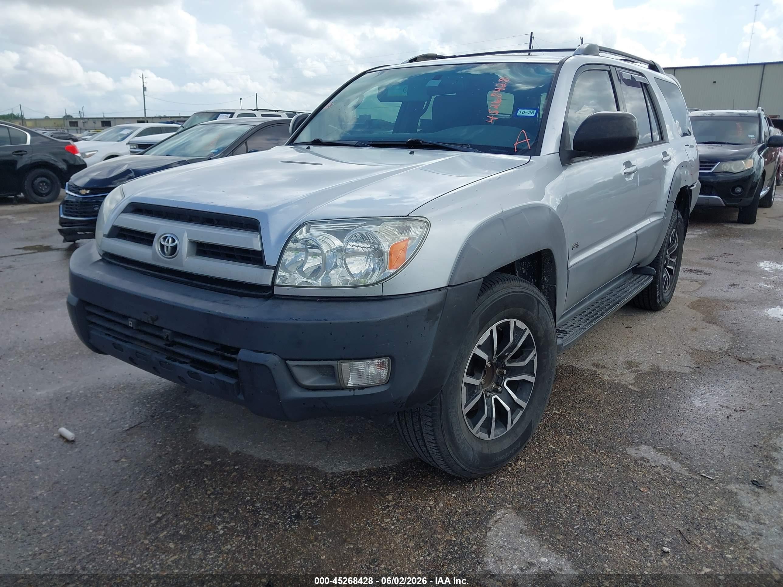 2003 Toyota 4runner Sr5 V6 Silver vin: JTEZU14R230004111