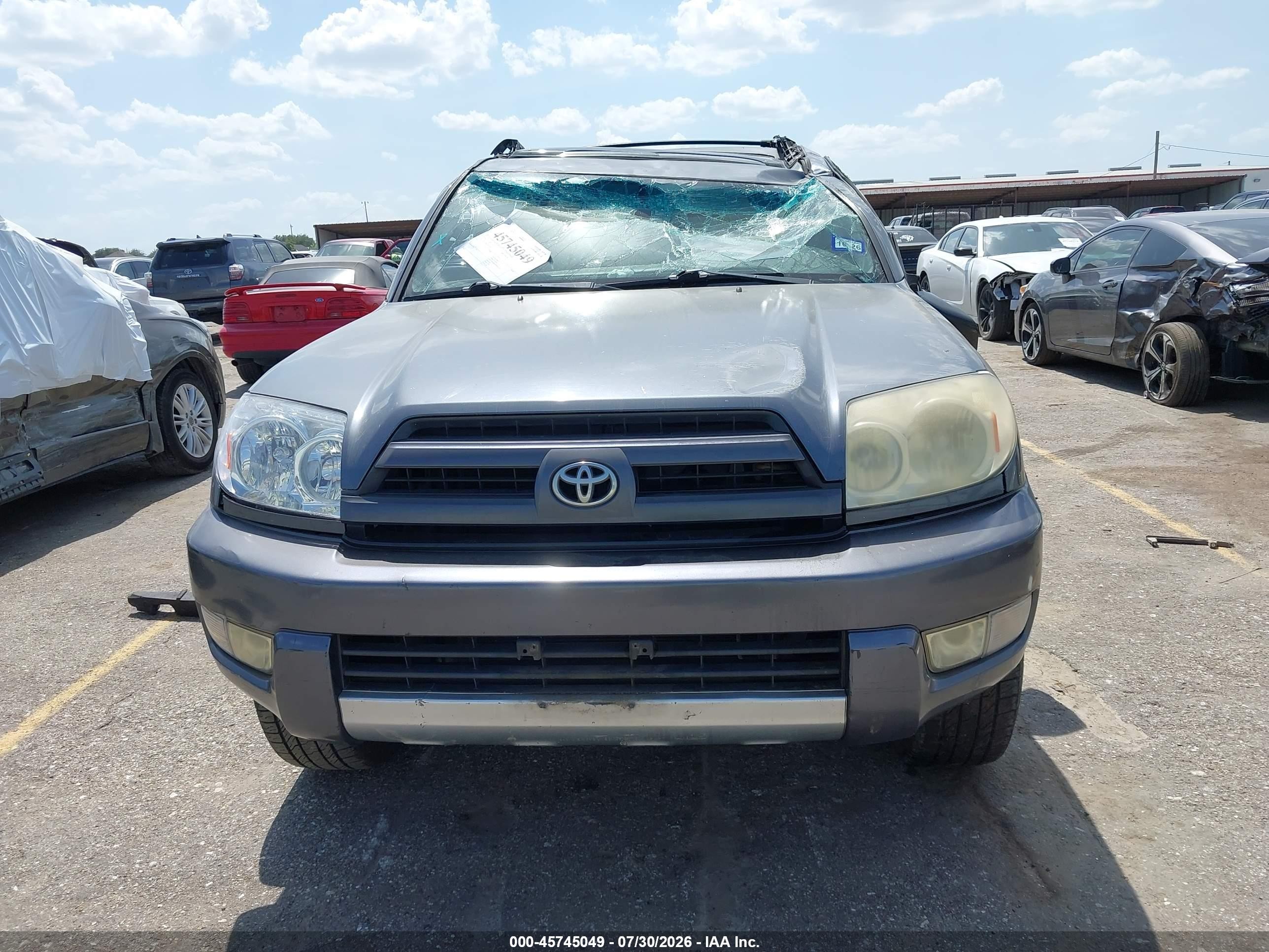 2004 Toyota 4runner Sr5 V6 Gray vin: JTEZU14R240026689