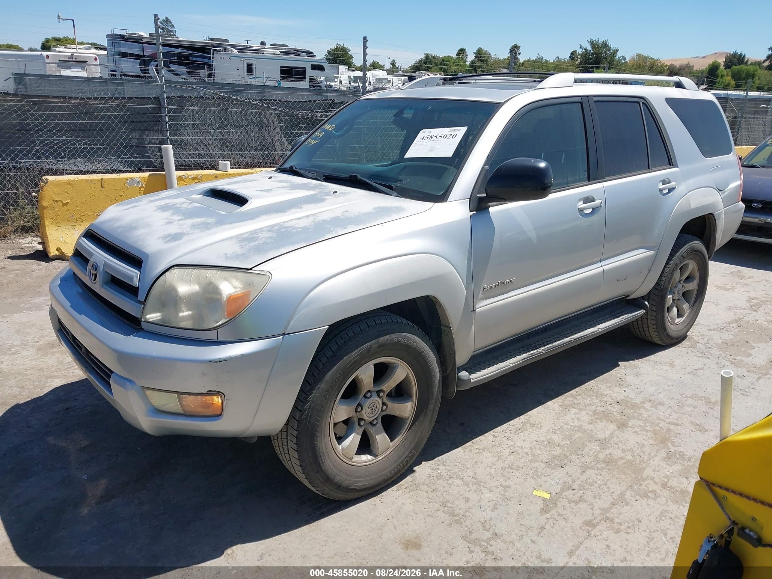 2005 Toyota 4runner Sr5 Sport V6 Silver vin: JTEZU14R258037873