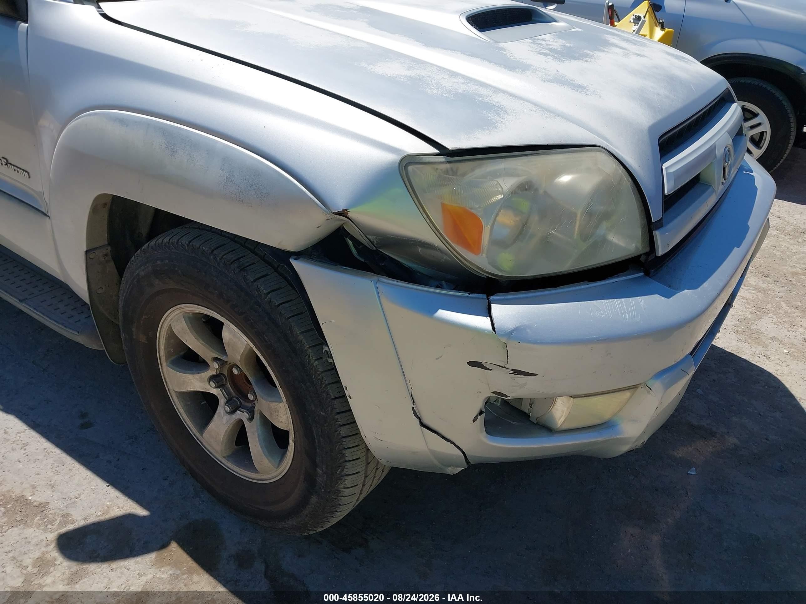 2005 Toyota 4runner Sr5 Sport V6 Silver vin: JTEZU14R258037873