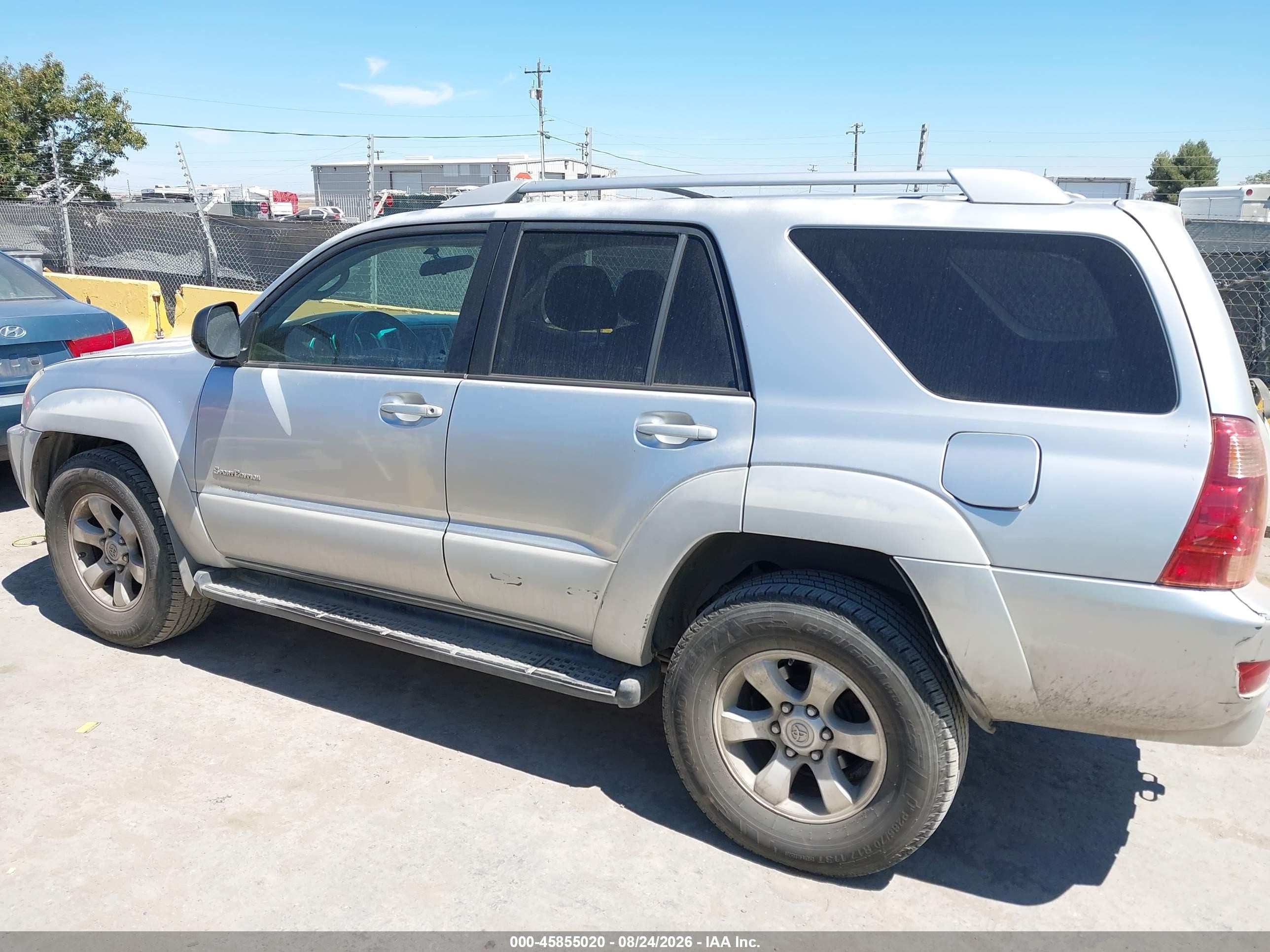 2005 Toyota 4runner Sr5 Sport V6 Silver vin: JTEZU14R258037873