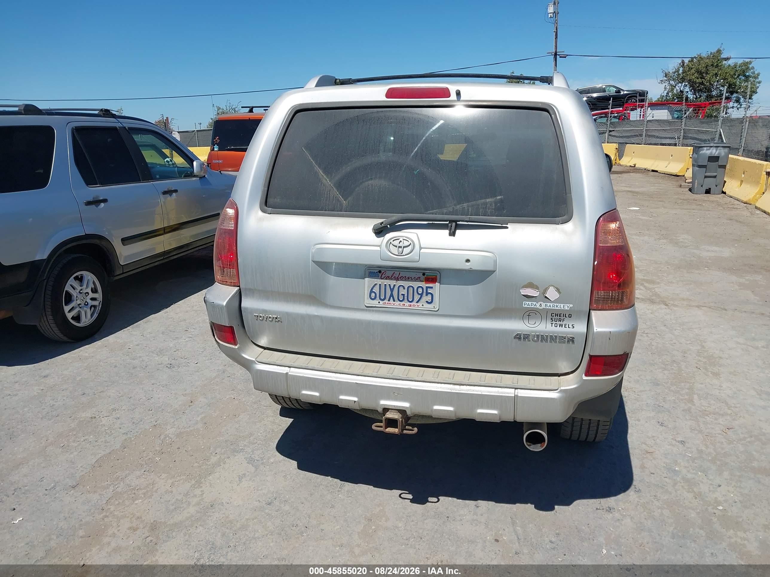 2005 Toyota 4runner Sr5 Sport V6 Silver vin: JTEZU14R258037873