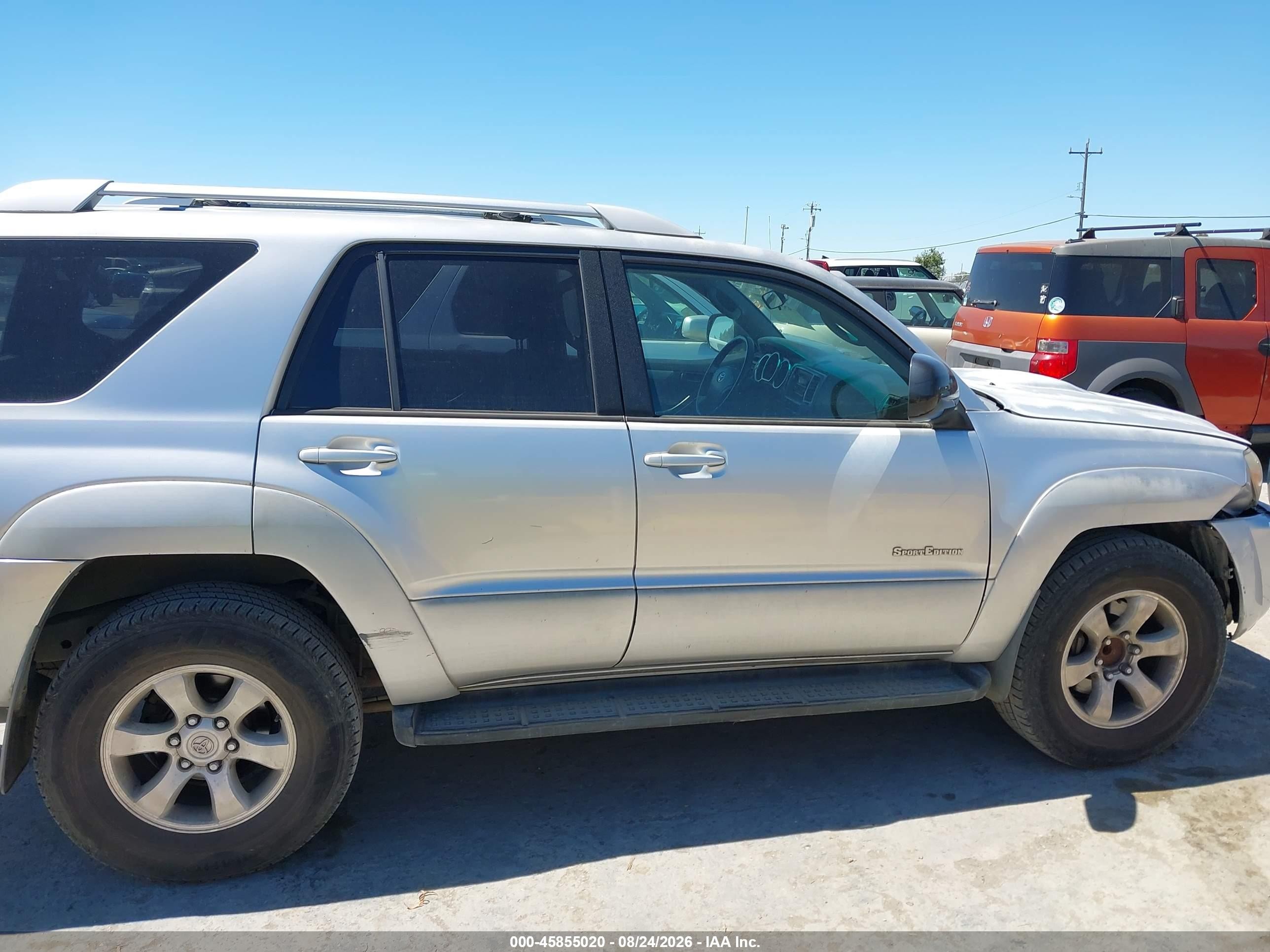 2005 Toyota 4runner Sr5 Sport V6 Silver vin: JTEZU14R258037873
