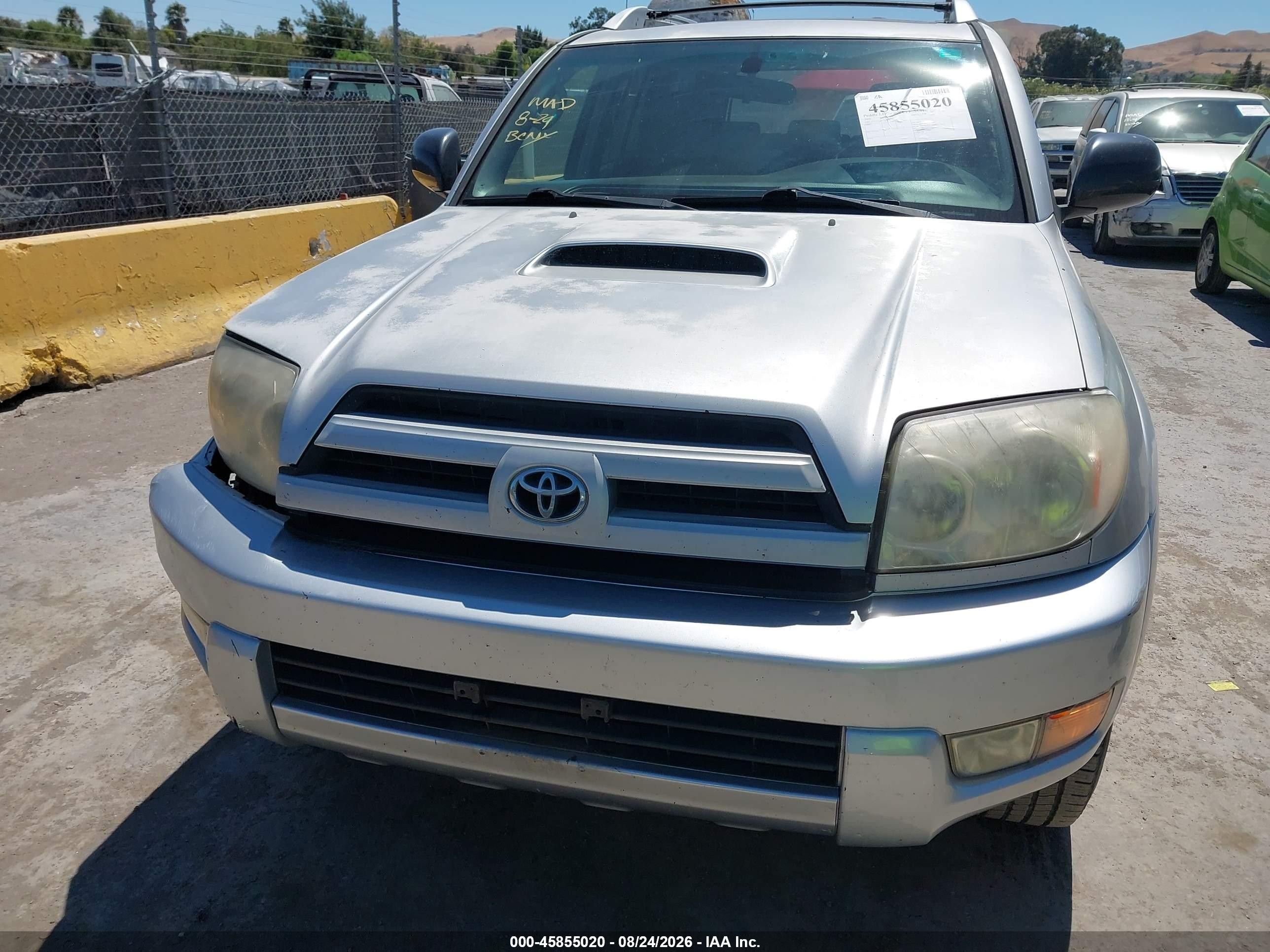 2005 Toyota 4runner Sr5 Sport V6 Silver vin: JTEZU14R258037873
